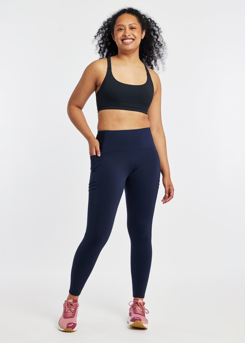 Women's High Waist Pocket Jogger Tights - Running Yoga Workout Leggings with Side Pockets | Perfect for Gym, Fitness & Everyday Wear