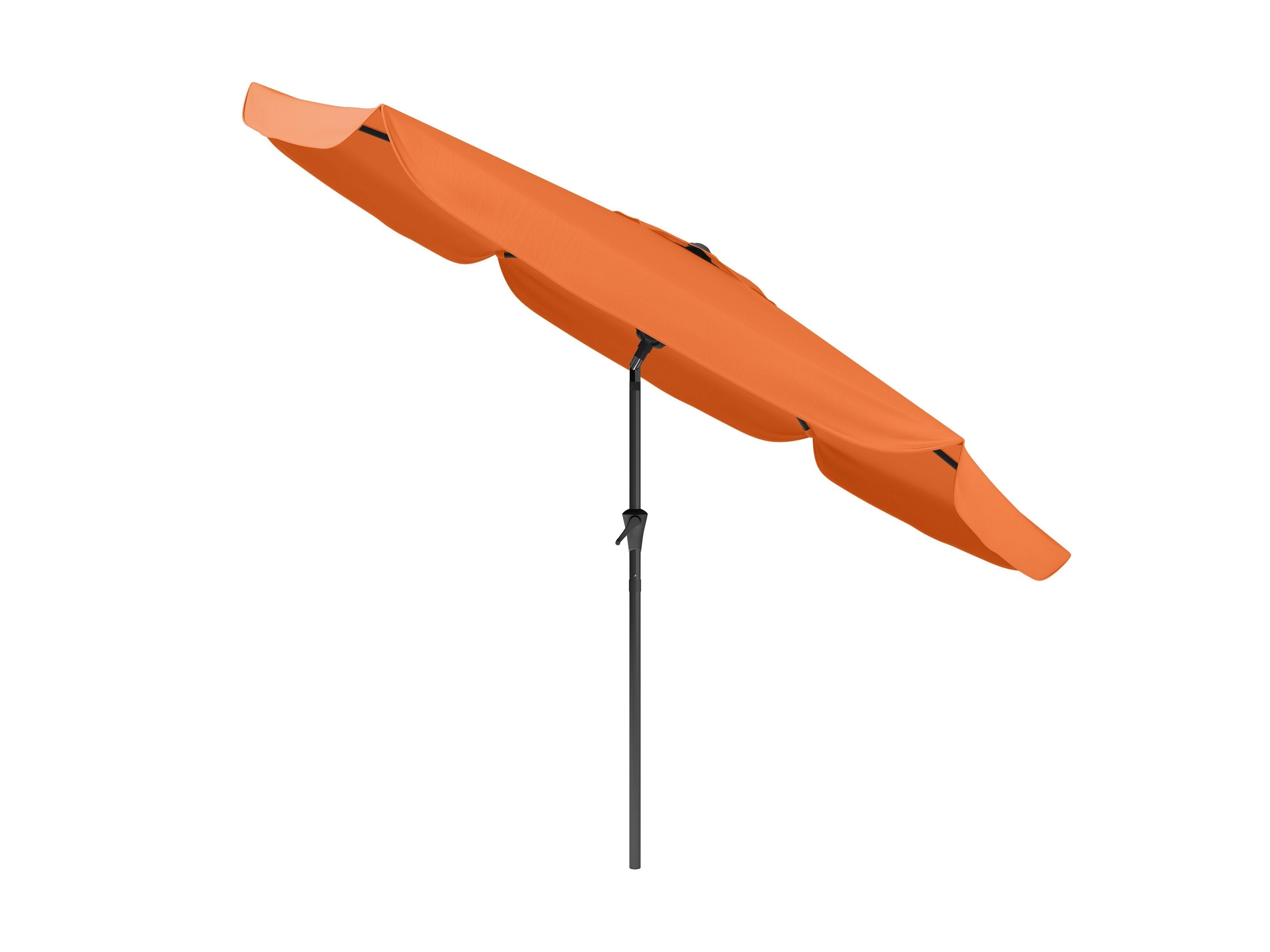 10ft Round Orange Patio Umbrella - UV Protection Outdoor Market Umbrella for Poolside, Garden, and Backyard Relaxation