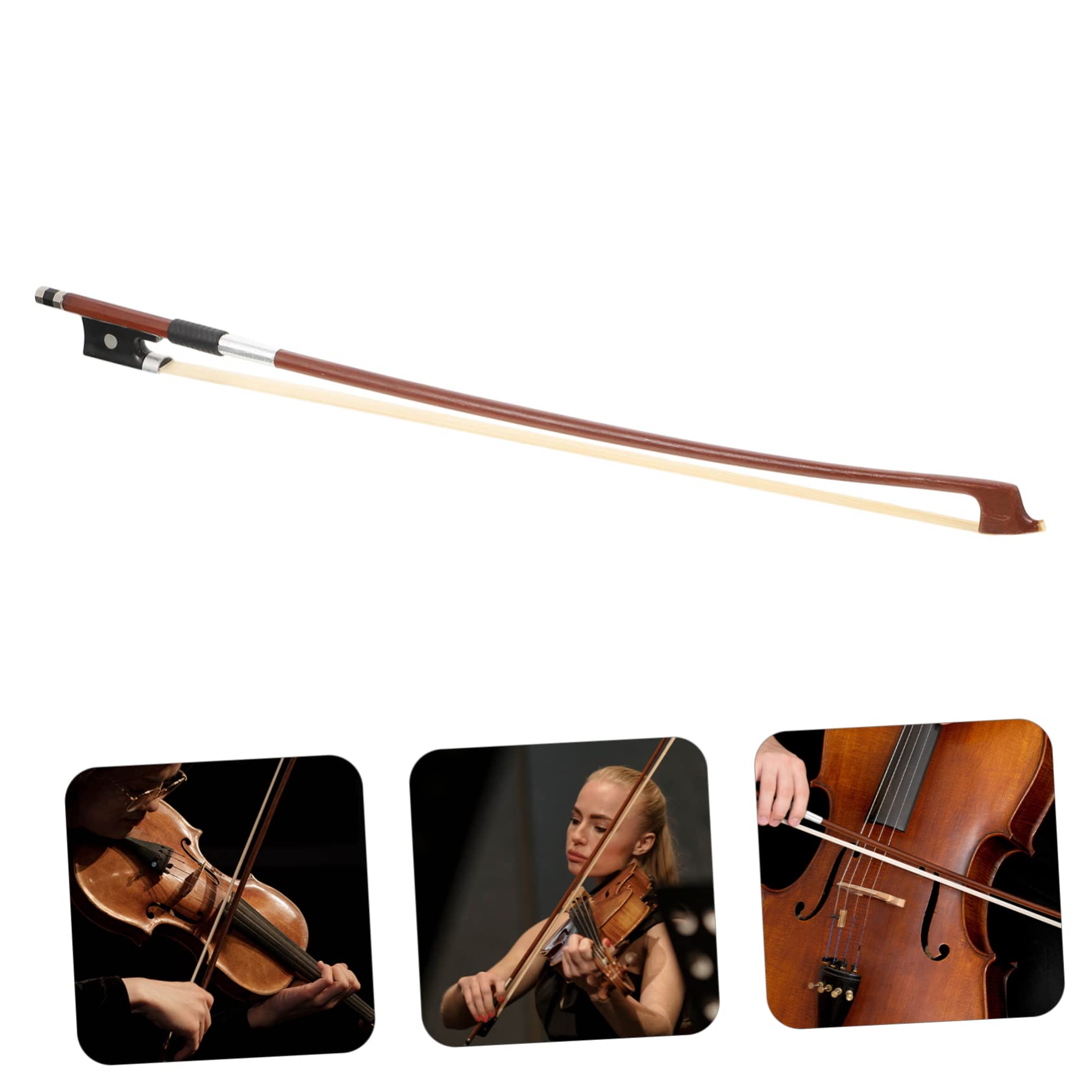 Premium Violin Bow for Violin & Cello - Handcrafted Wooden Replacement Bow for Students & Professionals | Perfect for Practice, Performances & Music Lessons