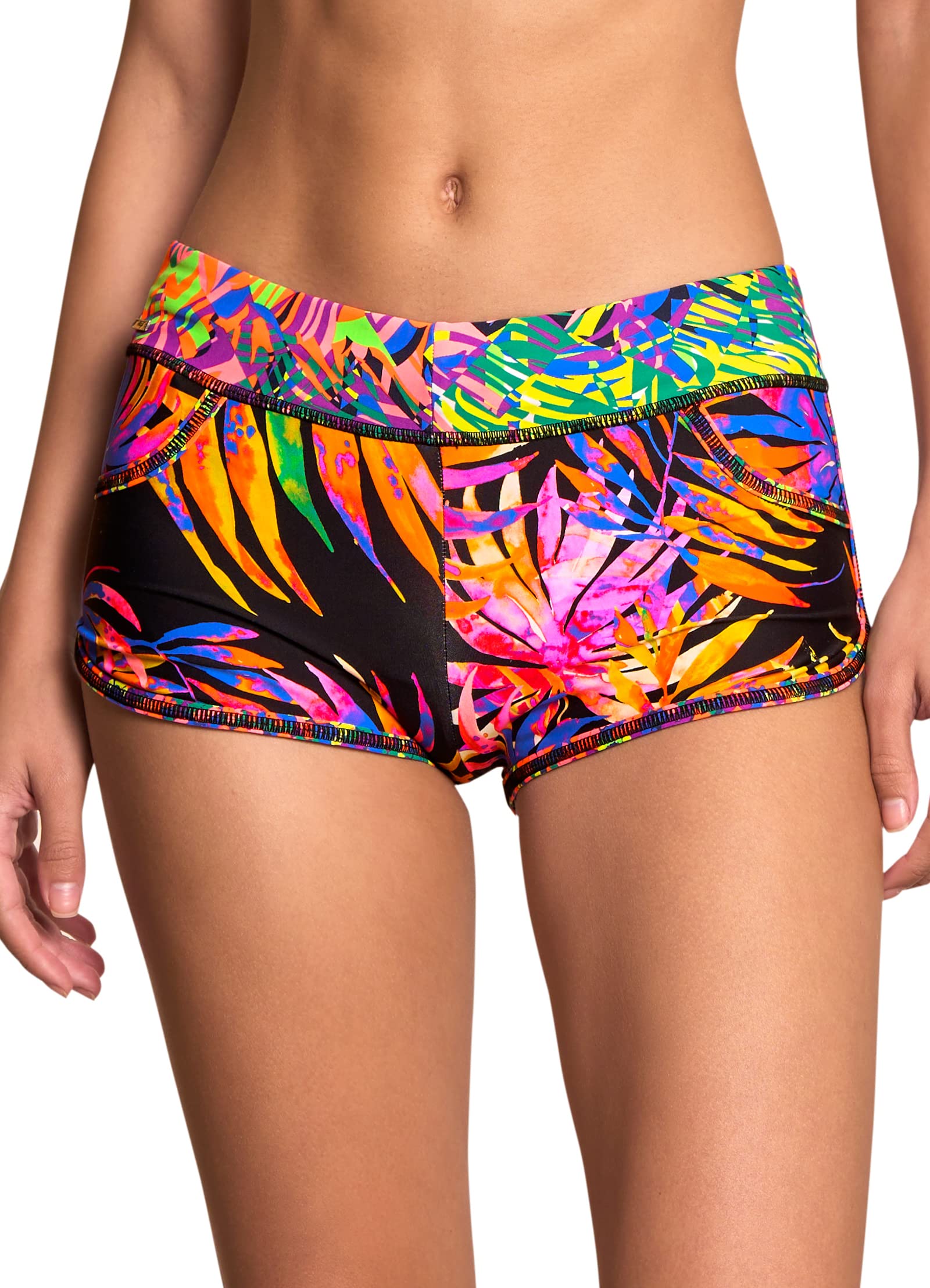 Maaji Women's Swim Shorts - Quick Dry, Comfortable & Stylish Swimwear for Beach, Pool & Water Sports | High Waisted Bathing Suit Bottoms with UPF Protection