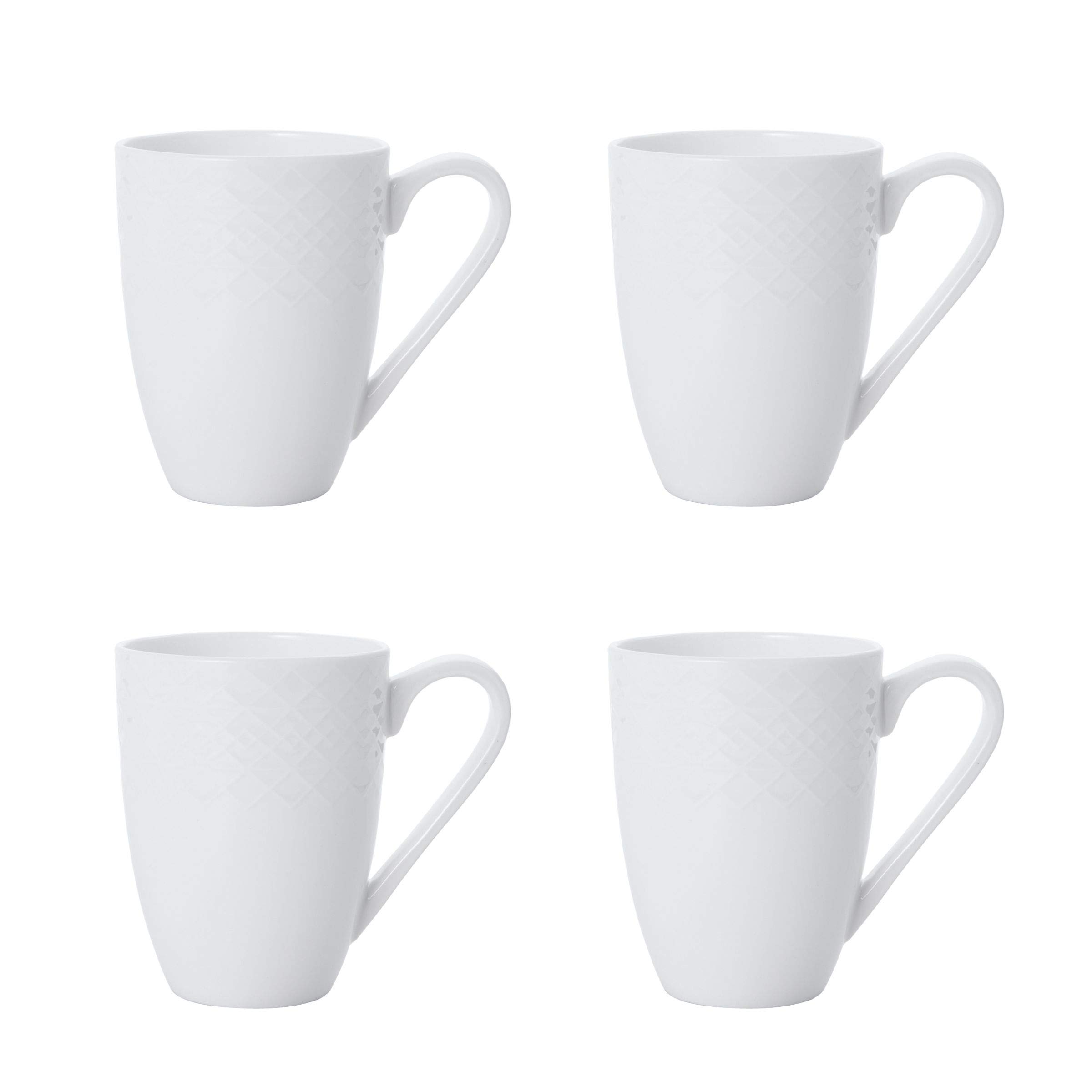 Mikasa Jenna 16-Piece Dinnerware Set for 4 - Elegant Porcelain Dinner Plates, Bowls, Cups & Saucers - Perfect for Family Dinners, Entertaining Guests & Holiday Meals