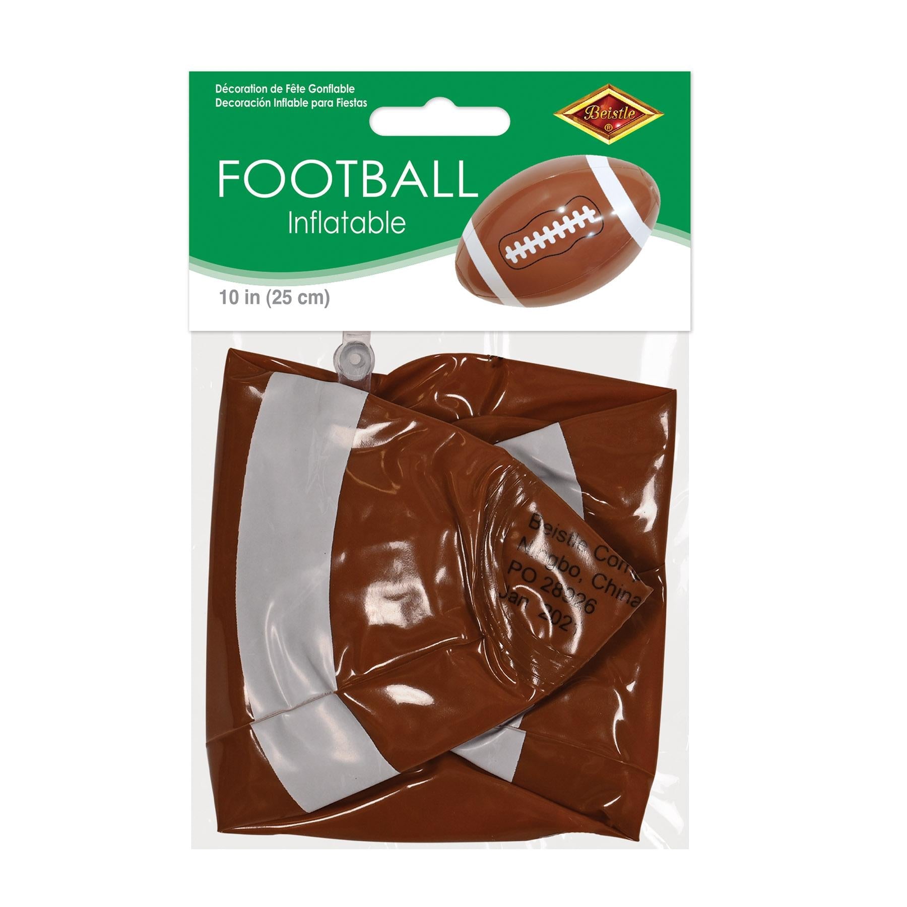 12 Pack Beistle Inflatable Party Footballs - Fun Sports Decorations for Birthday Parties, Game Nights & Tailgating Events