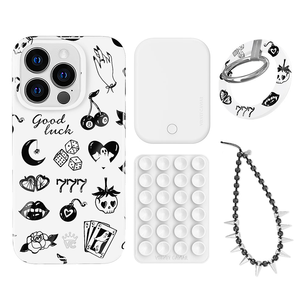 Good Luck iPhone Case with Grip - Stylish & Protective Phone Cover for iPhone 13/12/11 - Perfect for Daily Use, Travel & Gift Giving