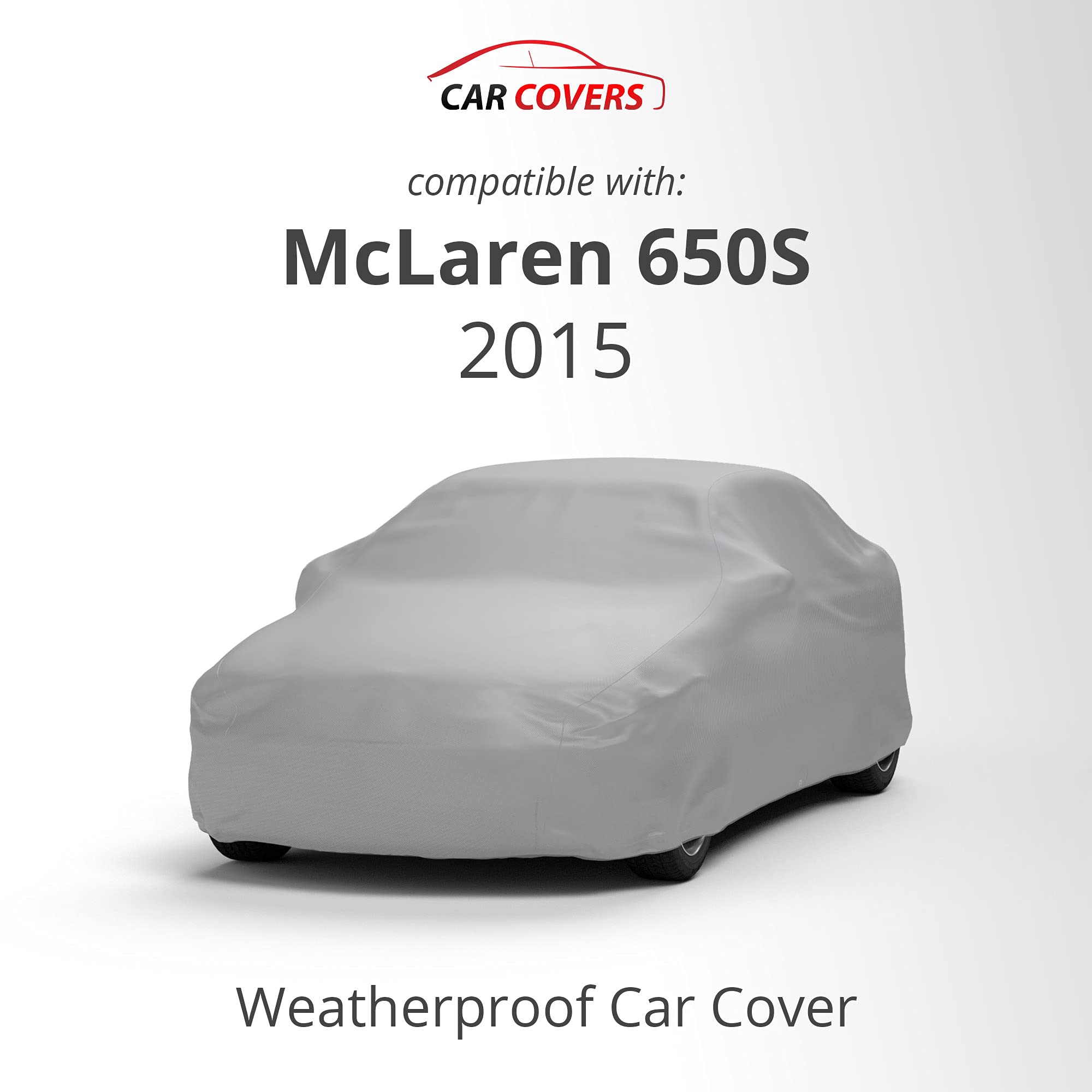 Weatherproof Car Cover for McLaren 650S (2015) - Outdoor Waterproof Vehicle Protection with Anti-Theft Cable Lock | Durable Car Accessories for All Seasons - Perfect for Garage, Driveway & Long-Term Storage