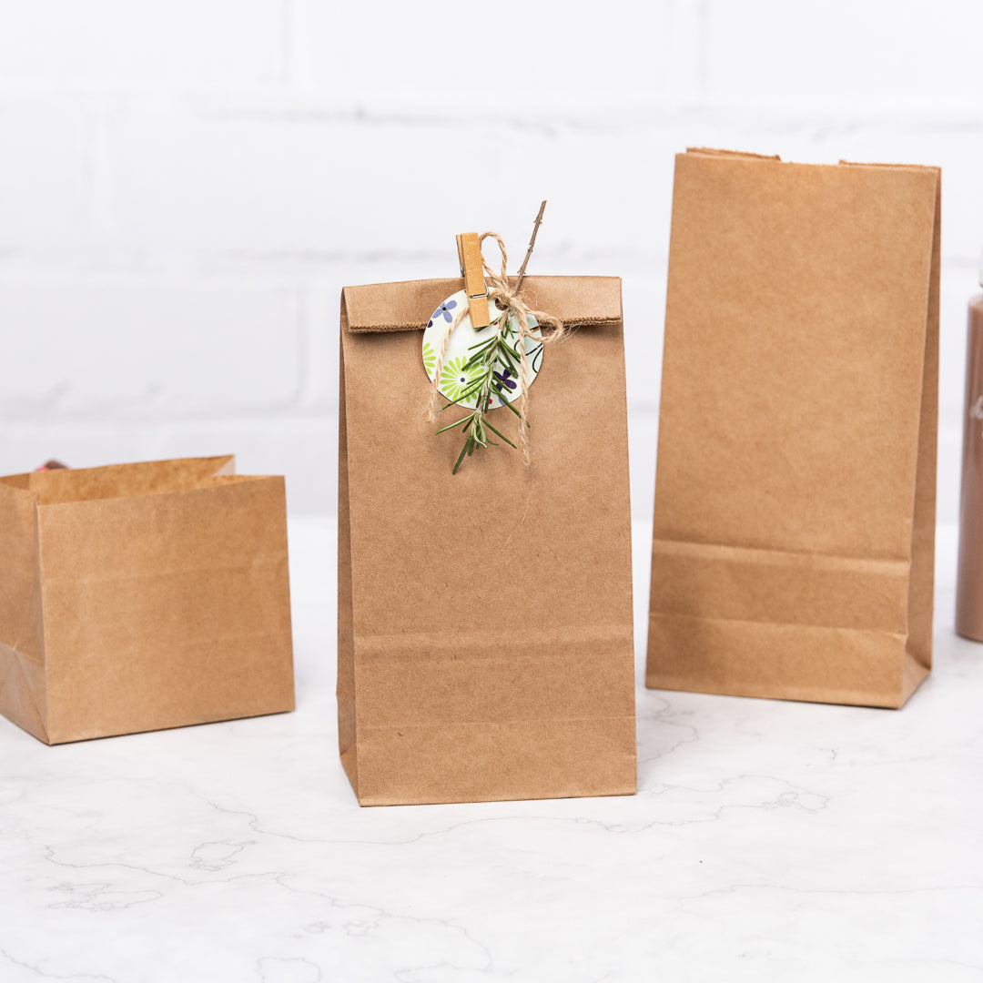 Premium Kraft Paper Bags 2 lb Capacity - 4.25