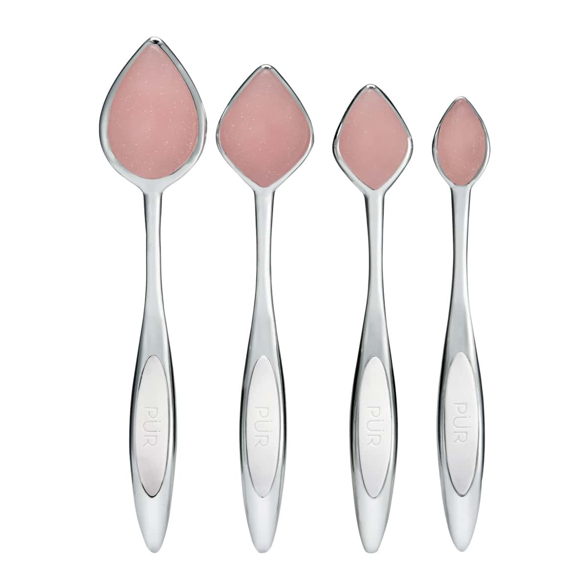 Premium 4-Piece Pillow Blend Brush Set for Makeup - Soft Bristles for Foundation, Concealer, Powder & Blush Application | Perfect for Professional & Home Use