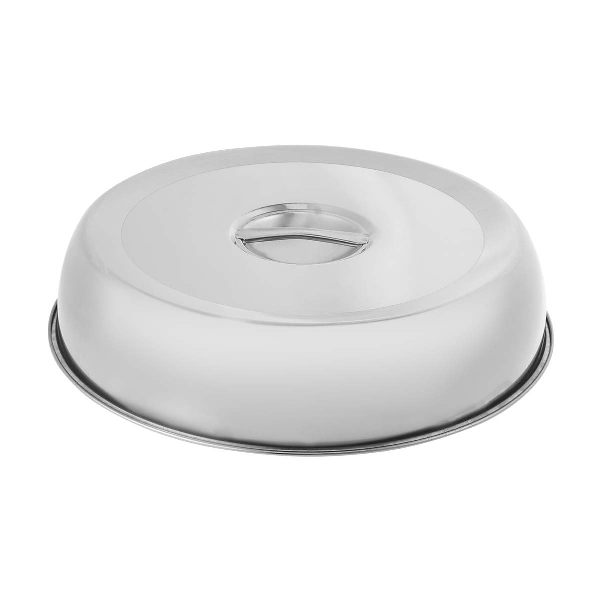 YARNOW Stainless Steel Cheese Melting Dome - 26cm Round Basting Steaming Cover for Burgers, Steaks & Food - Kitchen Griddle Grill Accessories (Silver) | Perfect for Melting Cheese, Steaming Meals & Enhancing Flavor in Home Cooking