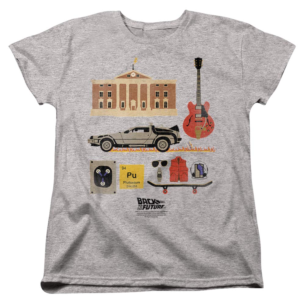 Back to The Future Movie Women's T-Shirt - Vintage Retro 80s Style Tee for Fans, Casual Wear & Cosplay
