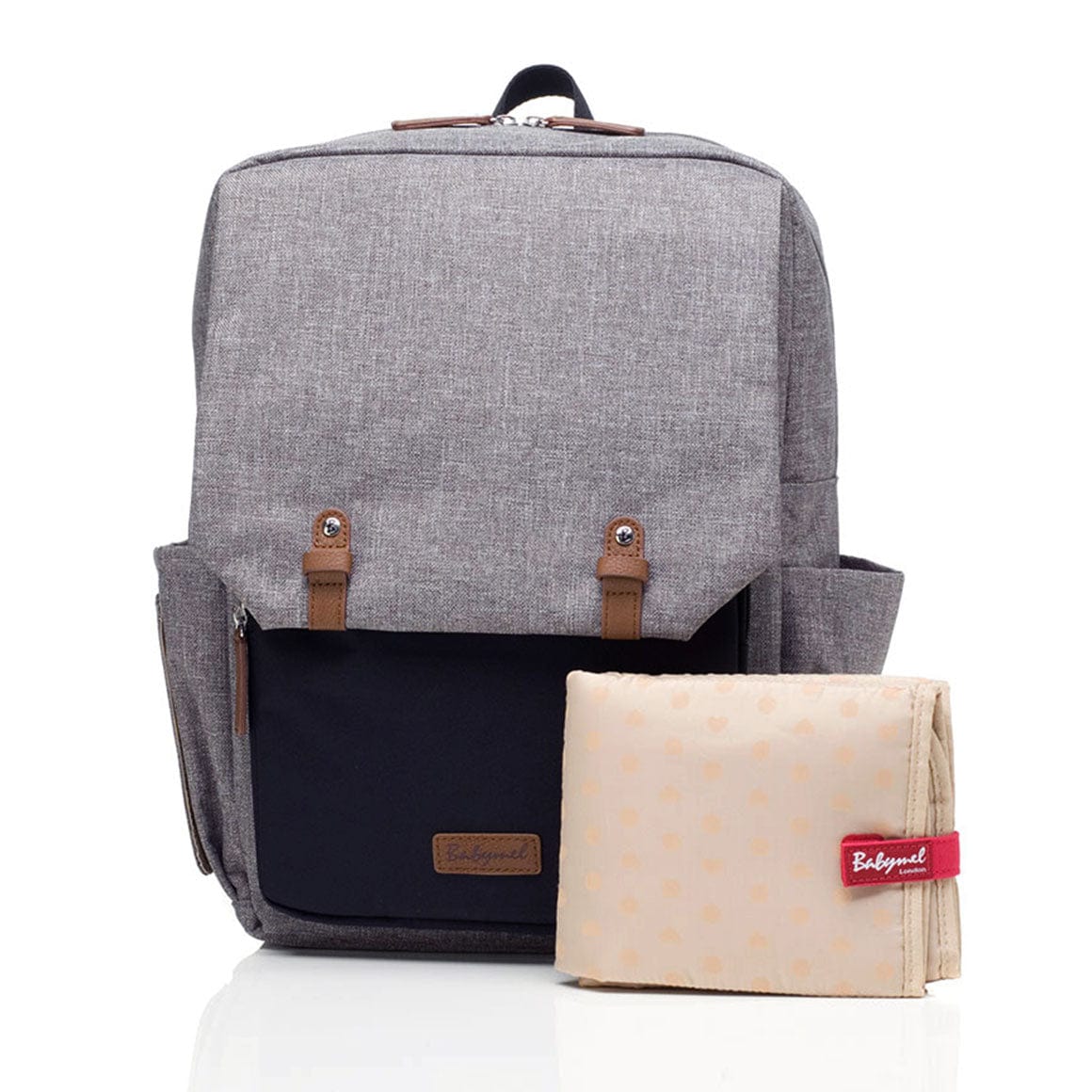 Babymel George Eco-Friendly Diaper Bag - Waterproof & Spacious Baby Essentials Organizer for Moms | Perfect for Travel, Daycare & On-the-Go Parenting