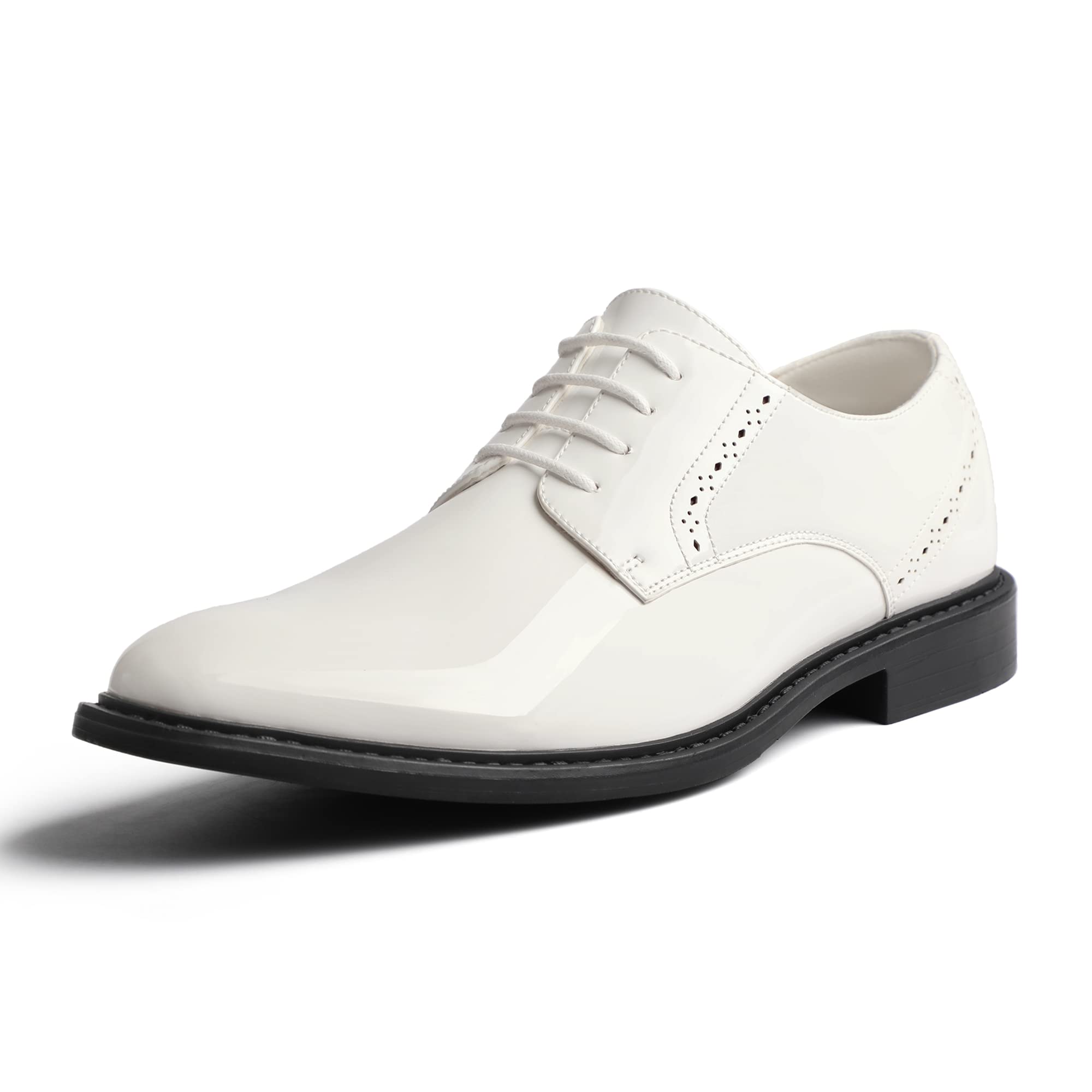 Premium Mofri Men's Dress Shoes - Classic Tuxedo Oxfords for Weddings, Business & Formal Events | Comfortable Leather Business Shoes for Men