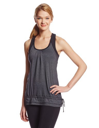 Beyond Yoga Women's Racerback Tank Top with Built-in Contrast Sports Bra - Moisture-Wicking Workout Top for Yoga, Running & Gym