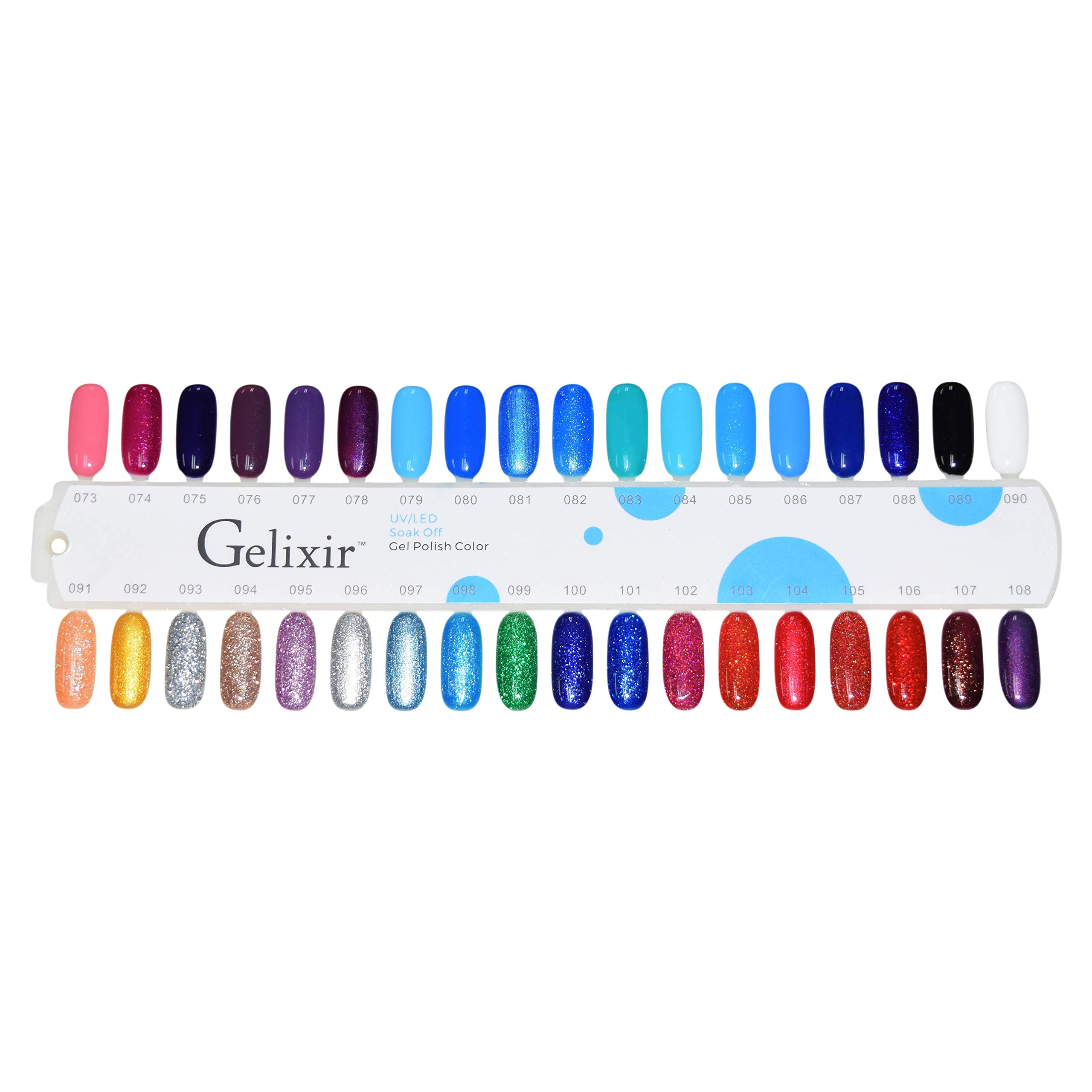 Gelixir 100% Pure Gel Nail Polish Set - Long Lasting Soak Off UV LED Nail Art Kit for Salon & Home Manicure - Perfect for Weddings, Parties & Special Occasions