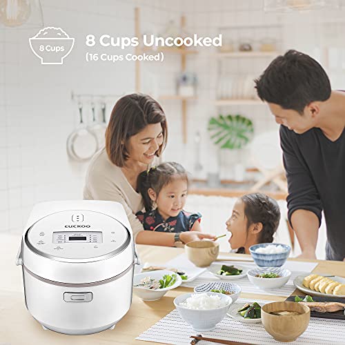 8 Cup Micom Rice Cooker (CR-0810F) - Perfect for Family Meals, Dorm Cooking & Meal Prep | Fast & Even Heating