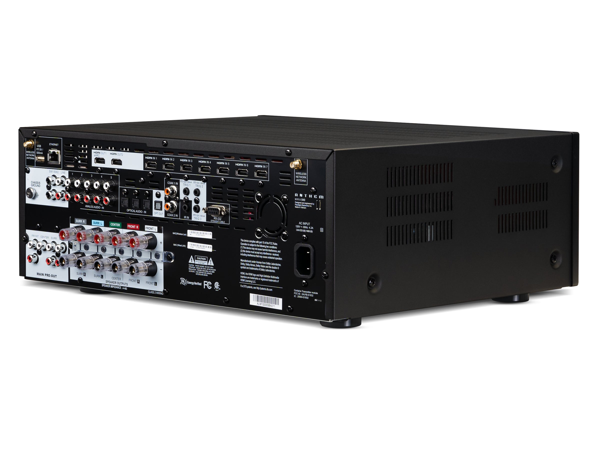 Anthem MRX 540 8K AV Receiver - Premium Home Theater Audio System with 4K/8K Upscaling, Dolby Atmos & IMAX Enhanced | Perfect for Movie Nights & Gaming Setup