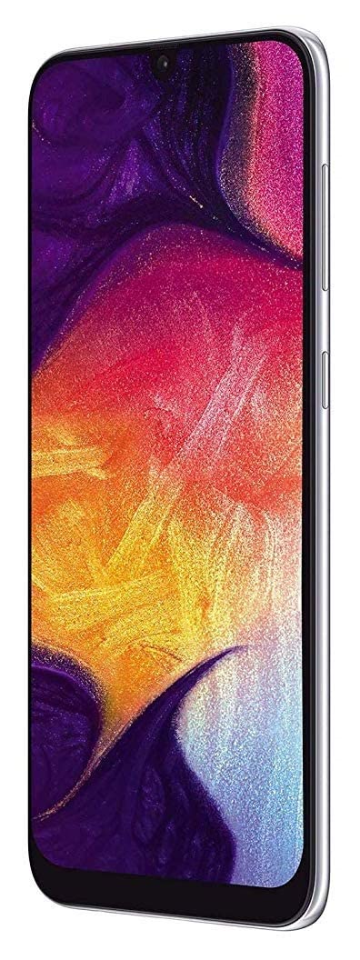 Samsung Galaxy A50 A505G 64GB GSM Unlocked Smartphone - Triple 25MP Camera, Dual SIM, White (Renewed) | Perfect for Travel, Business & Social Media Photography