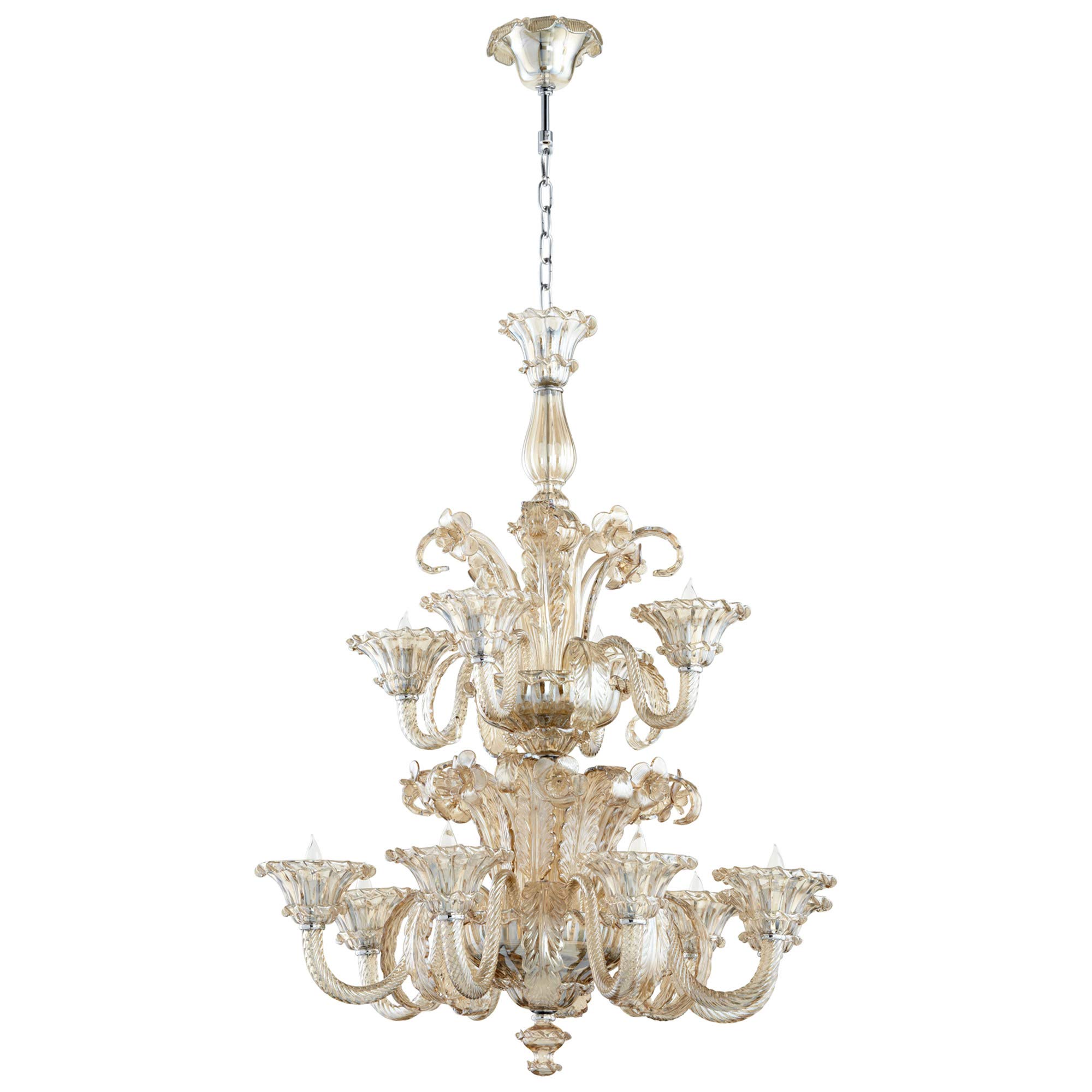 Cyan Design 06446 La Scala 12-Light Large Crystal Chandelier - Elegant Dining Room & Foyer Lighting for Luxury Home Decor
