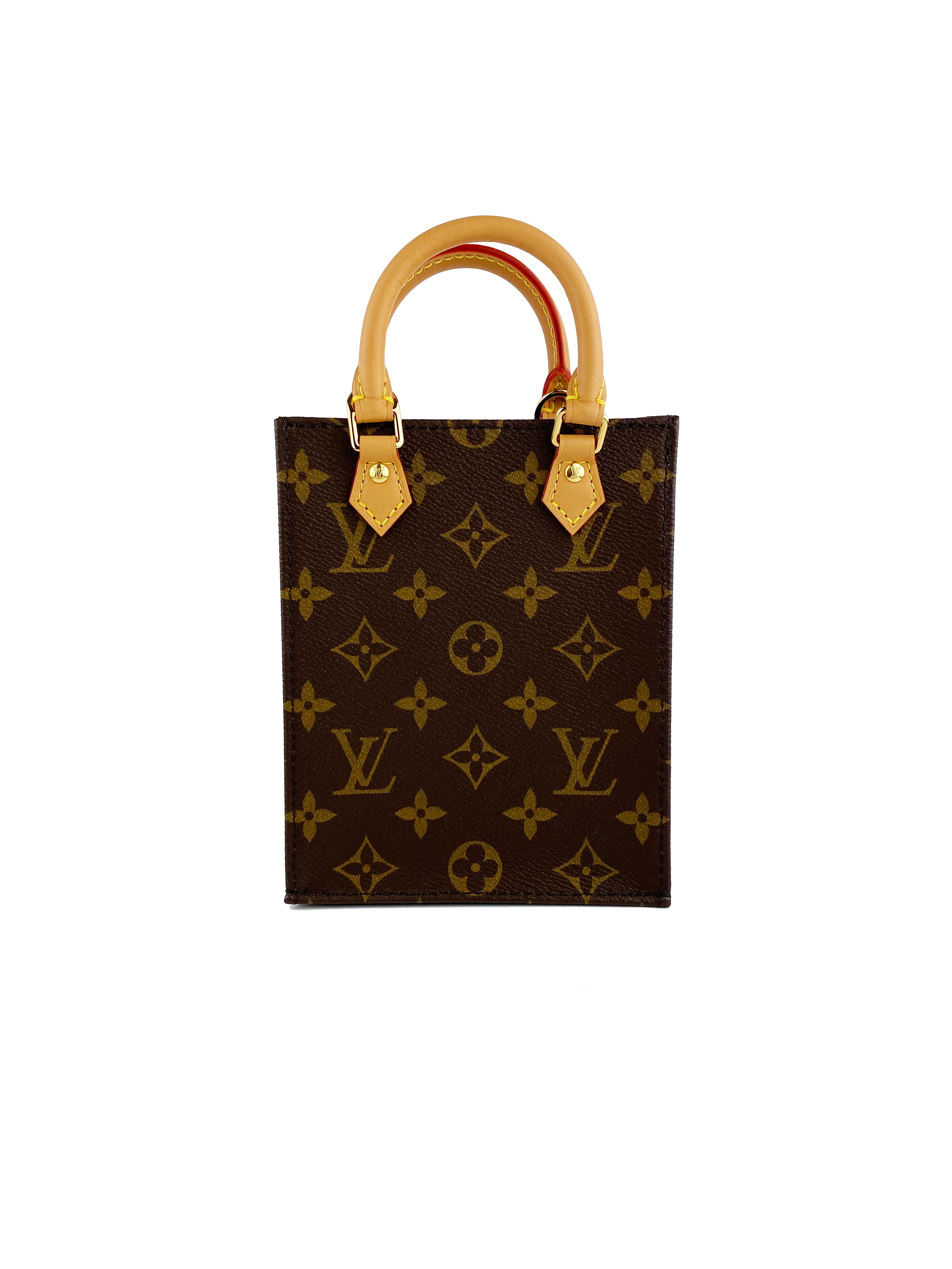 Authentic Louis Vuitton Petit Sac Plat Crossbody Bag - Luxury Monogram Canvas Handbag for Women | Perfect for Date Night, Office & Travel Accessories