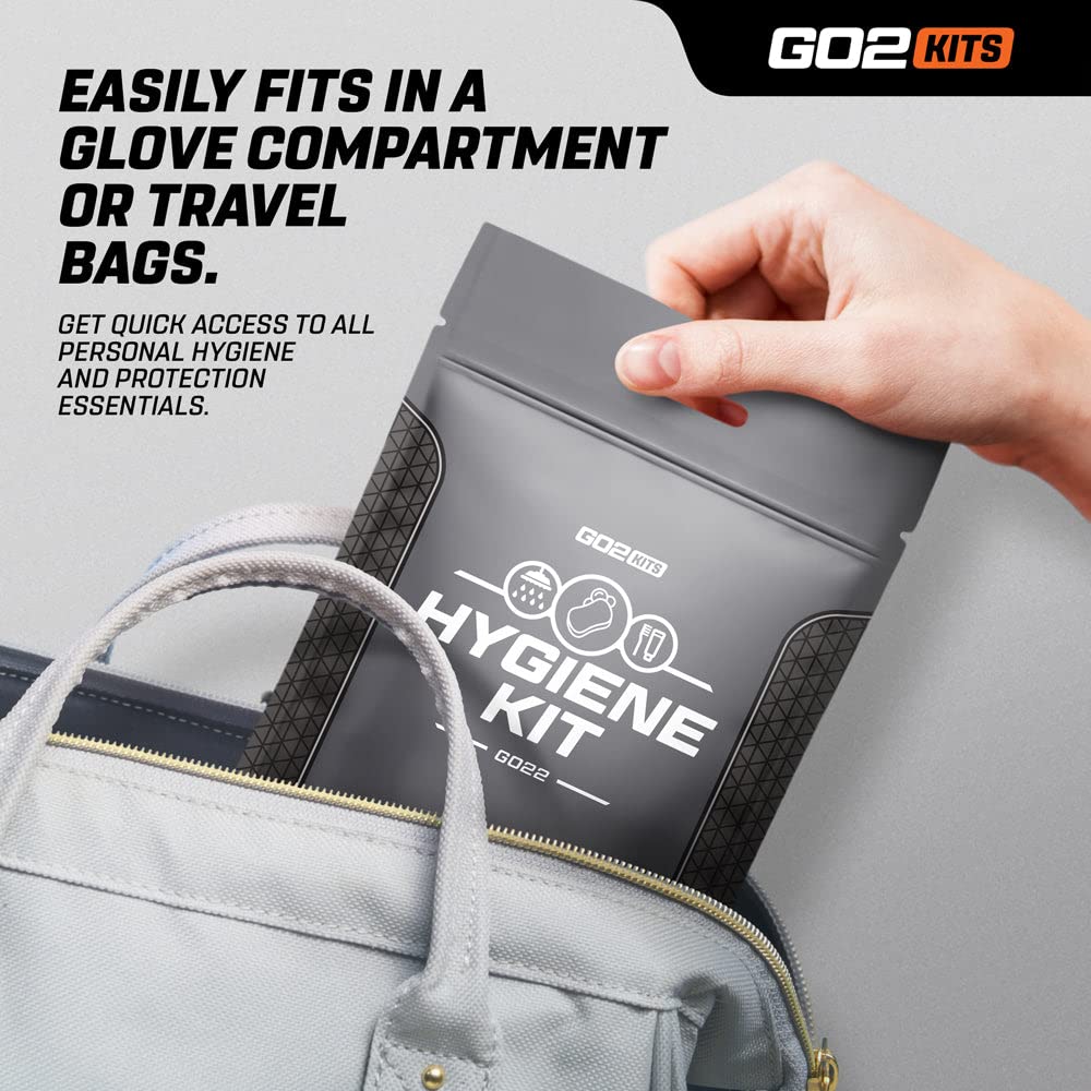 50-Pack Travel Toiletry Kit with Reusable Toothbrush & Bath Soap - Essential Hygiene Kit for Business Travel, Vacation & Charity Donations - Perfect for Hotels, Airports & Emergency Preparedness