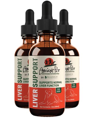 Premium Liver Support Supplement for Dogs - Advanced Liquid Formula with Milk Thistle, Dandelion & Artichoke - Natural Detox & Liver Health Booster - Ideal for Senior Dogs & Pets with Liver Issues