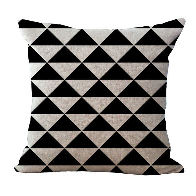Stylish Black and White Abstract Pillow Cases - Soft & Breathable Bedding for Home Decor, Living Room, Bedroom - Perfect for Modern & Minimalist Interiors