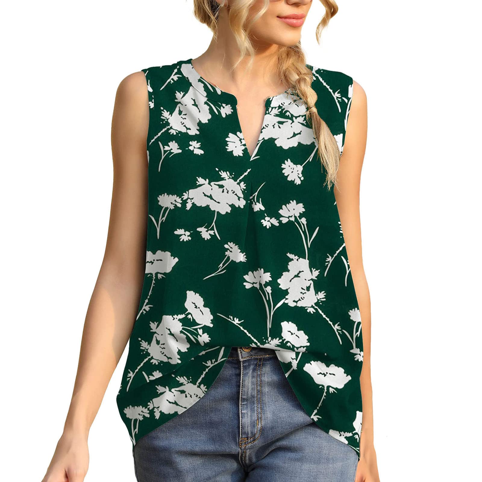 Women's Loose Fit Tank Tops - Athletic Gym & Yoga Sleeveless Shirts - Trendy Retro Tunic Blouse for Workouts, Running & Casual Wear