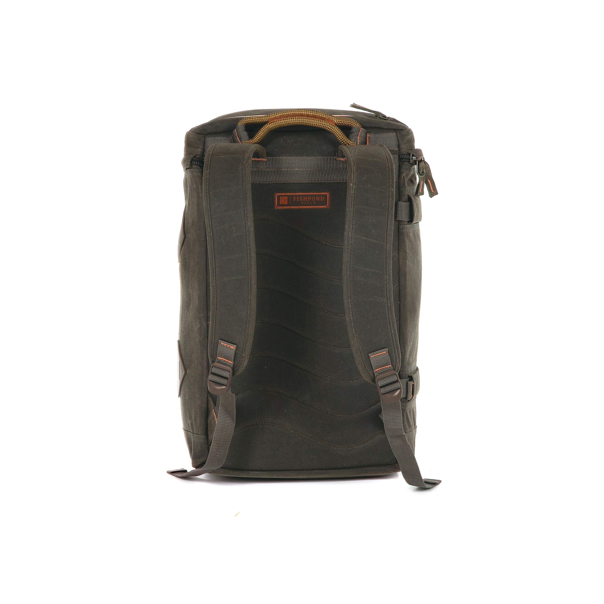 Fishpond River Bank Backpack - Waterproof Fly Fishing Backpack with Adjustable Straps for Anglers - Perfect for Hiking, Camping & Outdoor Adventures (Peat Moss Color)