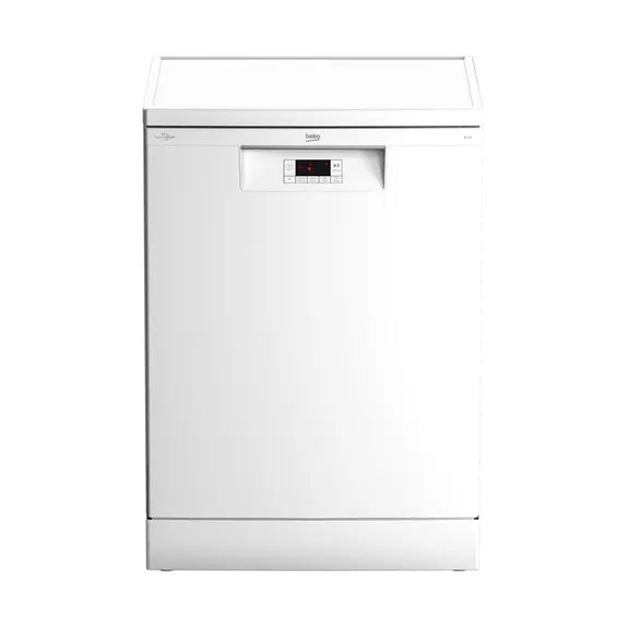 Beko 60cm Freestanding Dishwasher - White BDFB1410W | Energy Efficient, Quiet Operation | Perfect for Small Kitchens & Apartments