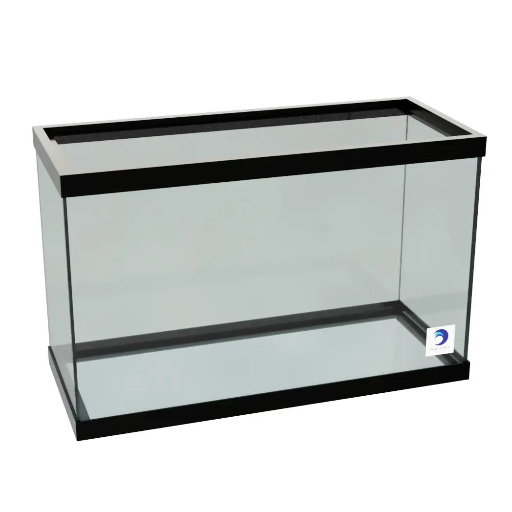 OceanVue 30 Gallon M30 Aquarium Tank with Matching Stand - Black & White Fish Tank for Home, Office or Classroom Decor | Perfect for Freshwater & Saltwater Fish