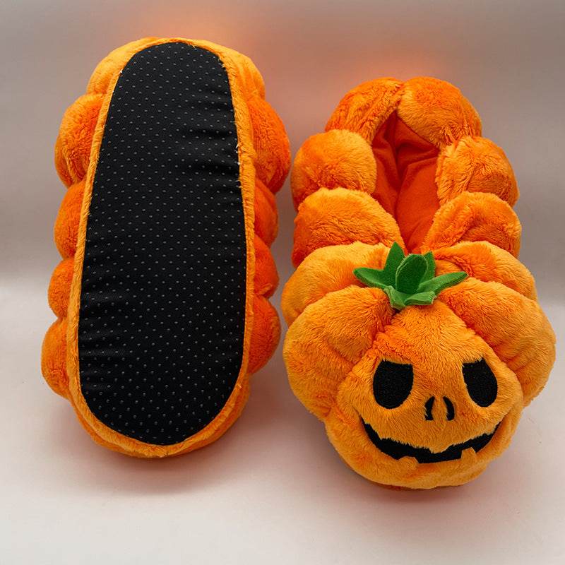 Jack o' Lounge Slippers - Cozy Halloween House Shoes for Women & Men | Spooky Costume Slippers for Trick-or-Treating, Halloween Parties & Relaxing at Home