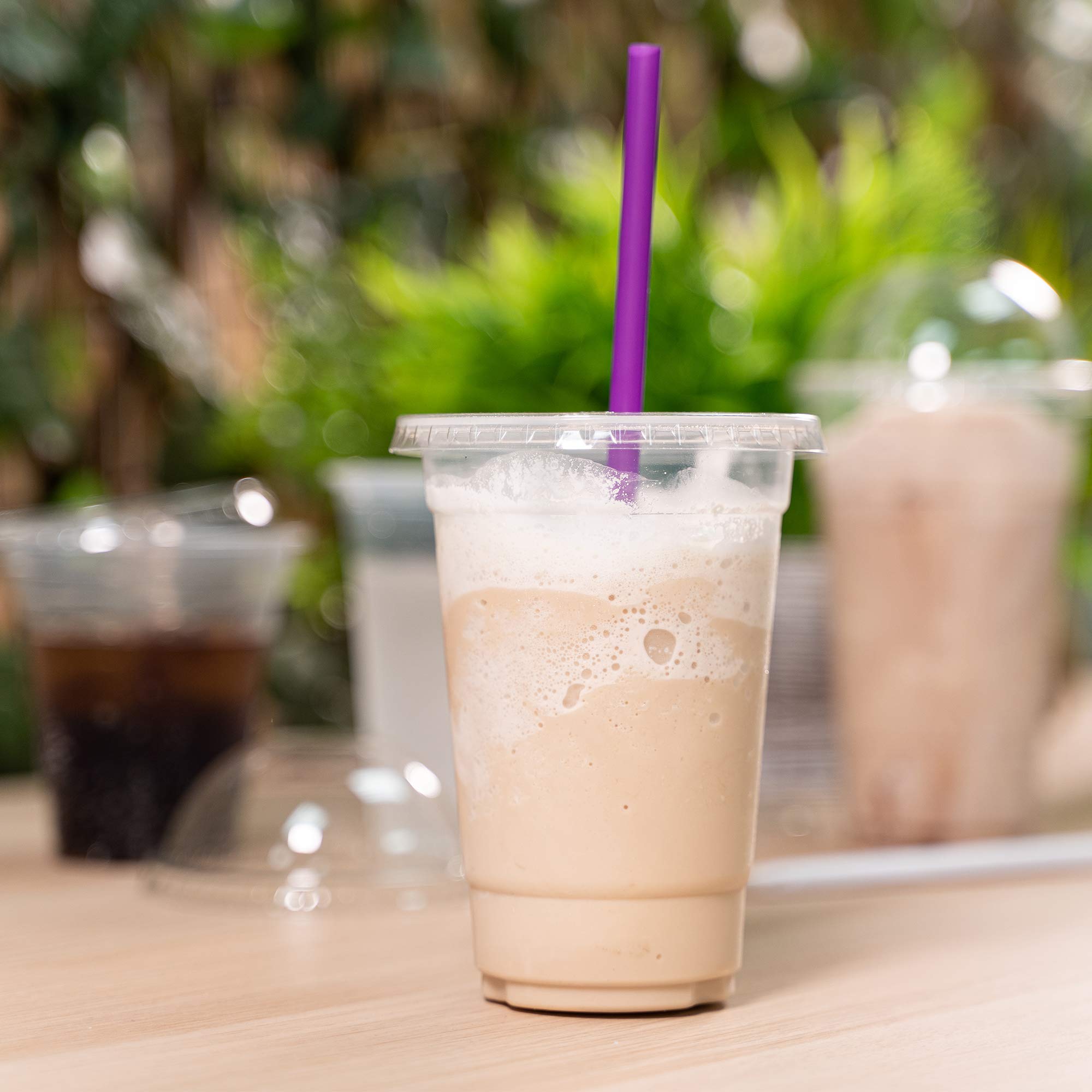 20 oz Clear Plastic Disposable Cold Cups - 50 Count Bulk Pack for Bubble Tea, Iced Coffee, Smoothies & Party Drinks | Perfect for Boba Shops, Cafés, and Home Entertaining