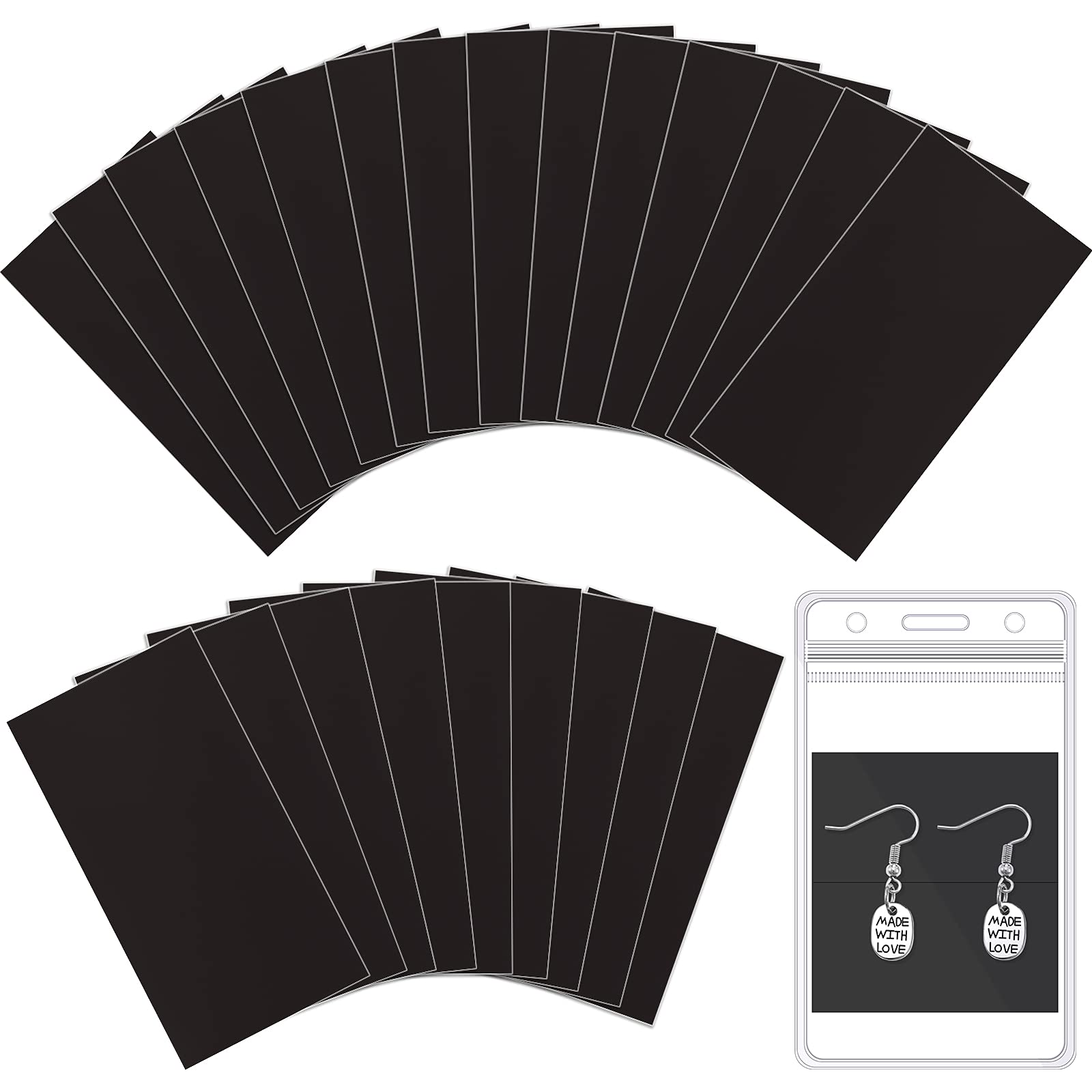 Hicarer 45-Piece Anti-Tarnish Strips for Jewelry & Silverware – Non-Abrasive Tarnish Prevention Tabs for Jewelry Storage, Flatware, Electronics & Musical Instruments – Keep Your Valuables Shiny in Jewelry Boxes, Drawers & Display Cases
