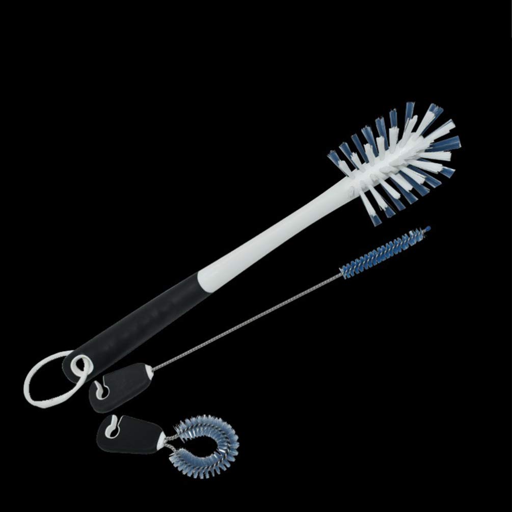 3-in-1 Multi-Purpose Cleaning Brush Set - Bottle Brush, Test Tube Brush, Straw Cleaner & Gap Brush for Kitchen, Tile, Home Cleaning (Perfect for Baby Bottles, Coffee Mugs, Narrow Gaps)