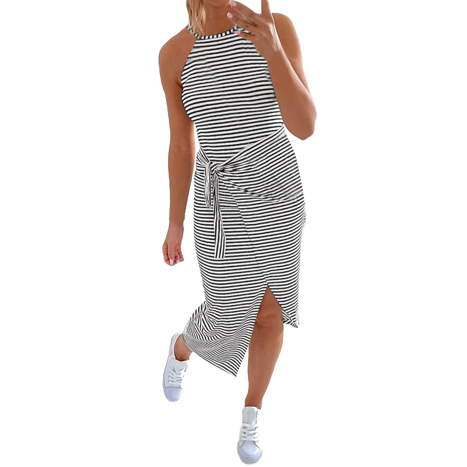 Stylish Keepfit Faux Leather Dresses for Women - Sexy Long Sleeve & Sleeveless Summer Casual Long Dresses | Perfect for Office Wear, Date Night & Evening Parties