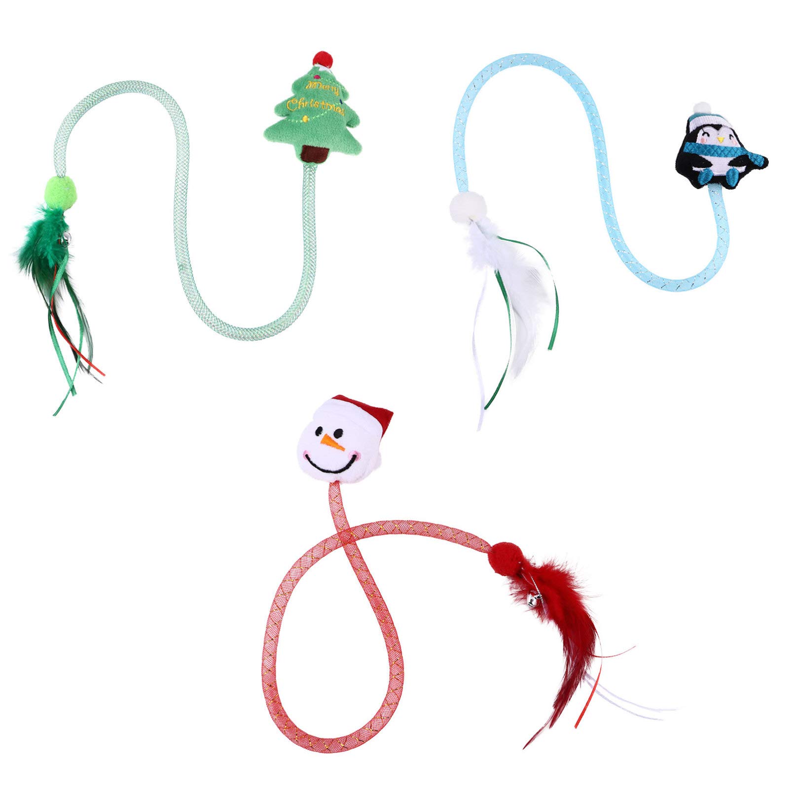Balacoo 3-Piece Cat Toy Wand Set - Interactive Kitten Toys with Teaser Wand & Ant Nest Workout Stick for Indoor Cats - Perfect for Exercise, Playtime & Bonding with Your Feline Friend