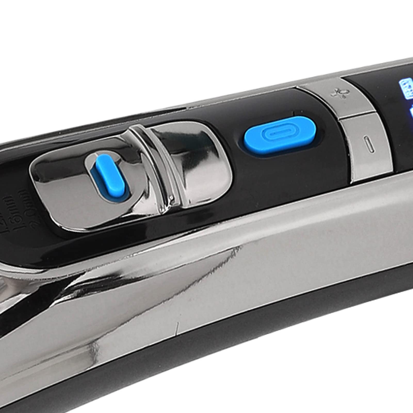 Yosoo USB Rechargeable Electric Hair Trimmer for Men - Low Noise, High Precision Hair Clippers for Facial & Beard Grooming at Home or Travel (Black)