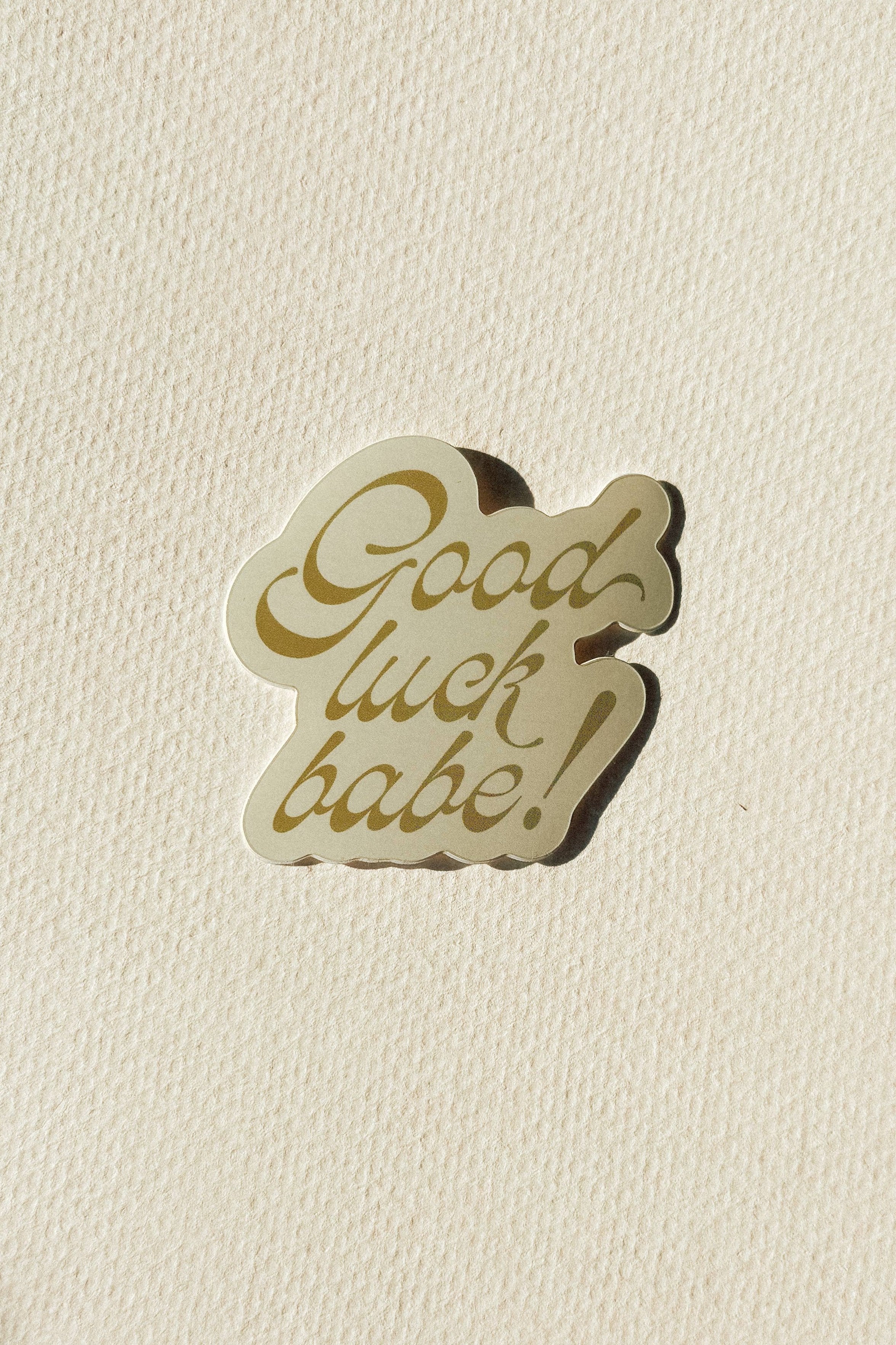 Good Luck Babe! Motivational Stickers for Laptop, Water Bottle & Journal - Cute Inspirational Decals for Students, Office & Daily Life