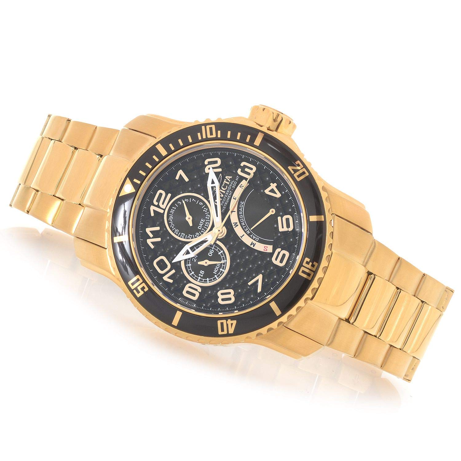 Invicta Men's 15341 Pro Diver Gold-Tone Stainless Steel Quartz Watch with Analog Display - Water Resistant Luxury Timepiece for Diving, Swimming & Everyday Wear