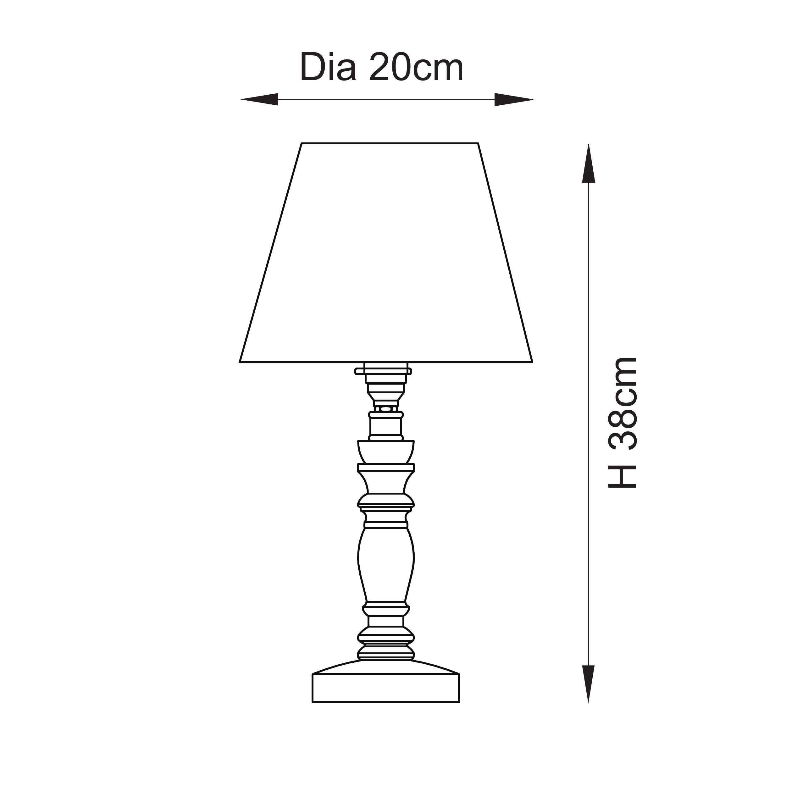 Bibury Pink Table Lamp with Ikat 20cm Coral Pink Shade - Elegant Bedside Lighting for Bedroom, Living Room & Office Decor
