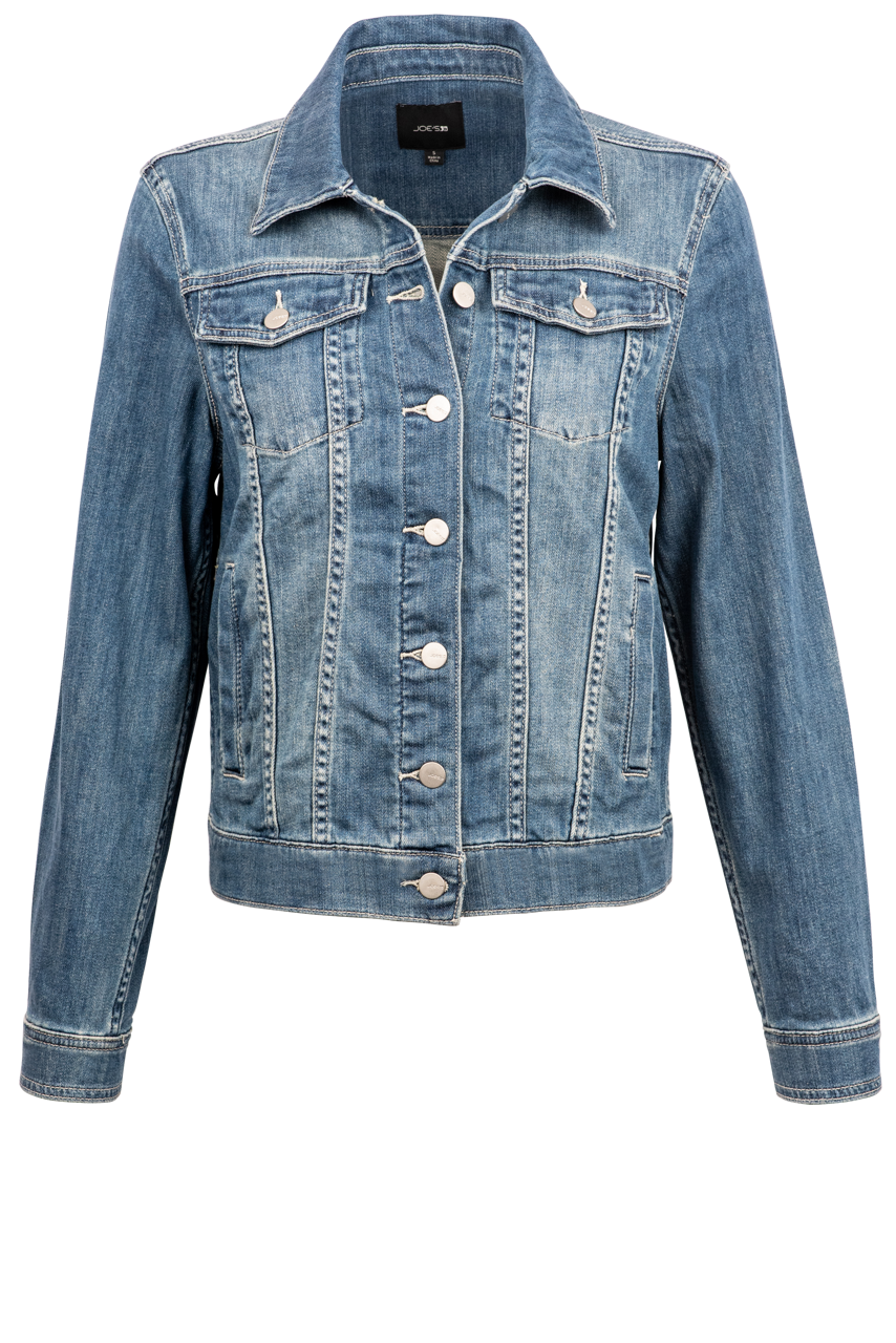 Joe's Jeans Relaxed Denim Jacket for Men - Classic Blue Distressed Vintage Style Lightweight Denim Jacket - Perfect for Casual Outfits, Streetwear & Fall Layering