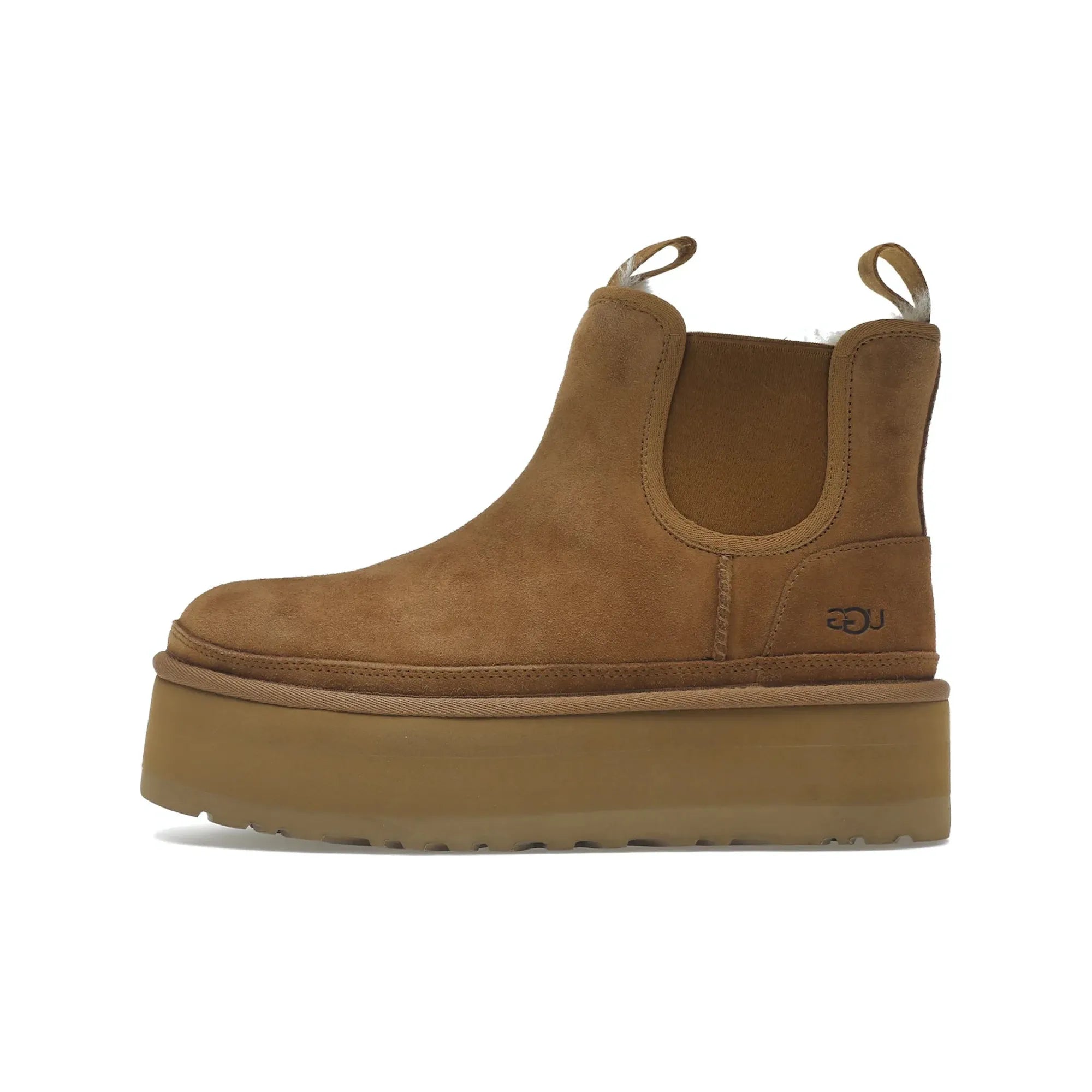 UGG Neumel Platform Chelsea Boots for Women - Chestnut Brown Suede Winter Boots | Comfortable & Stylish for Cold Weather, Outdoor Walking, and Casual Wear