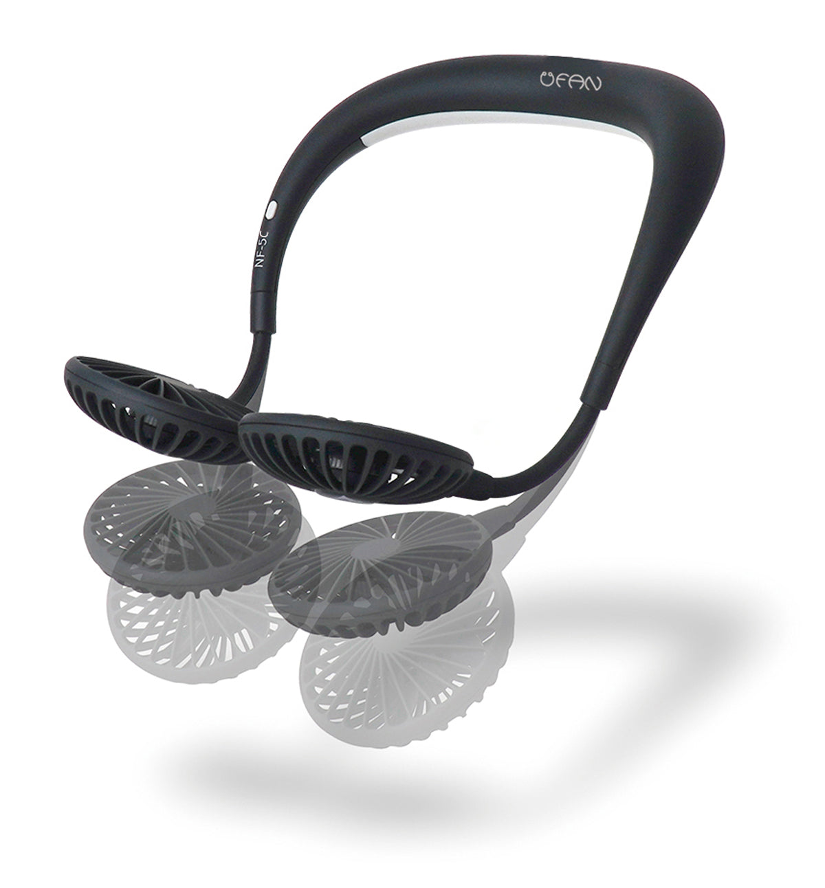 BLUEIDEE NF5C Wearable Neck Fan - Hands-Free Personal Cooling Fan for Outdoor, Travel, Gym & Office Use