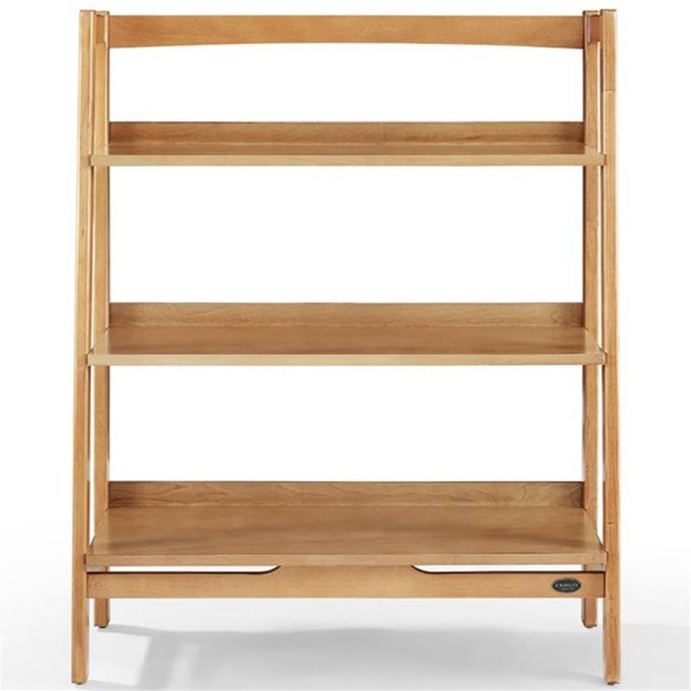 Allora 3-Tier Ladder Shelf Bookcase in Acorn Finish - Perfect for Living Room, Bedroom, or Office Storage & Display