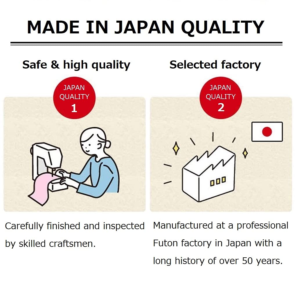 Premium 100% Cotton Fitted Sheet for Japanese Futon Mattress - PRESSO Full/Full-Long Size, Made in Japan (White) | Tatami Floor Sleeping Mat Cover | Perfect for Minimalist Bedrooms, Guest Rooms & Small Spaces