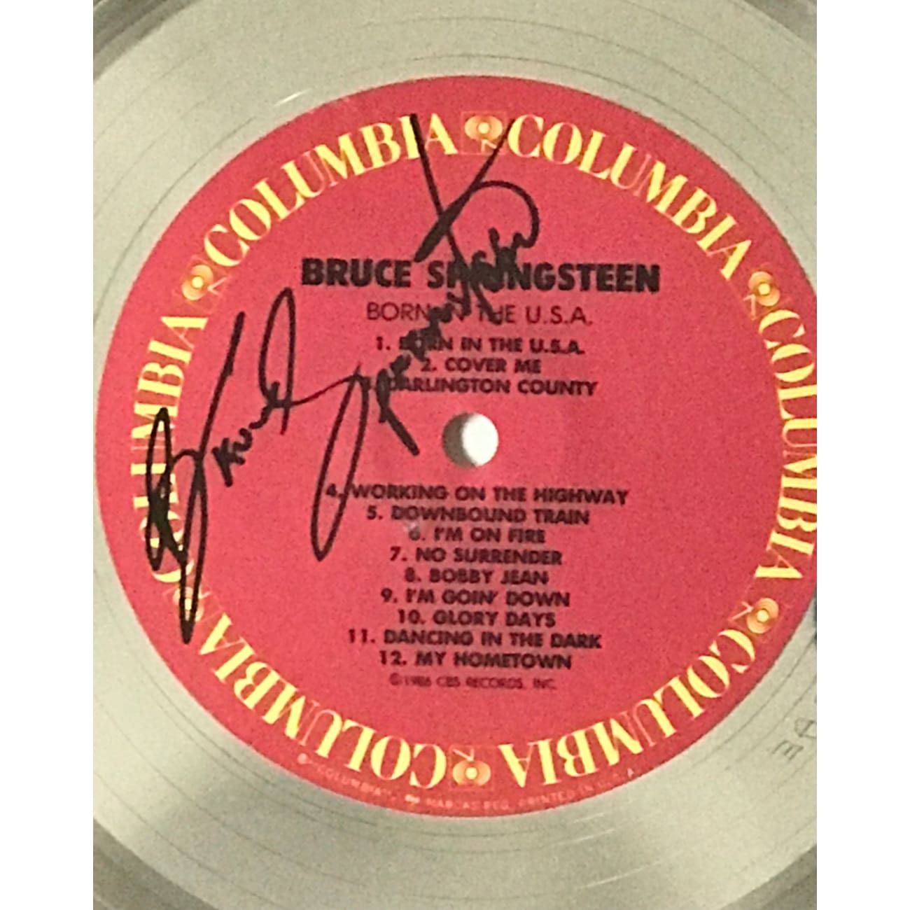 Bruce Springsteen Born In The USA Vinyl Record - Columbia Records 20 Million Sales Award Winner - Perfect for Music Collectors & Classic Rock Fans