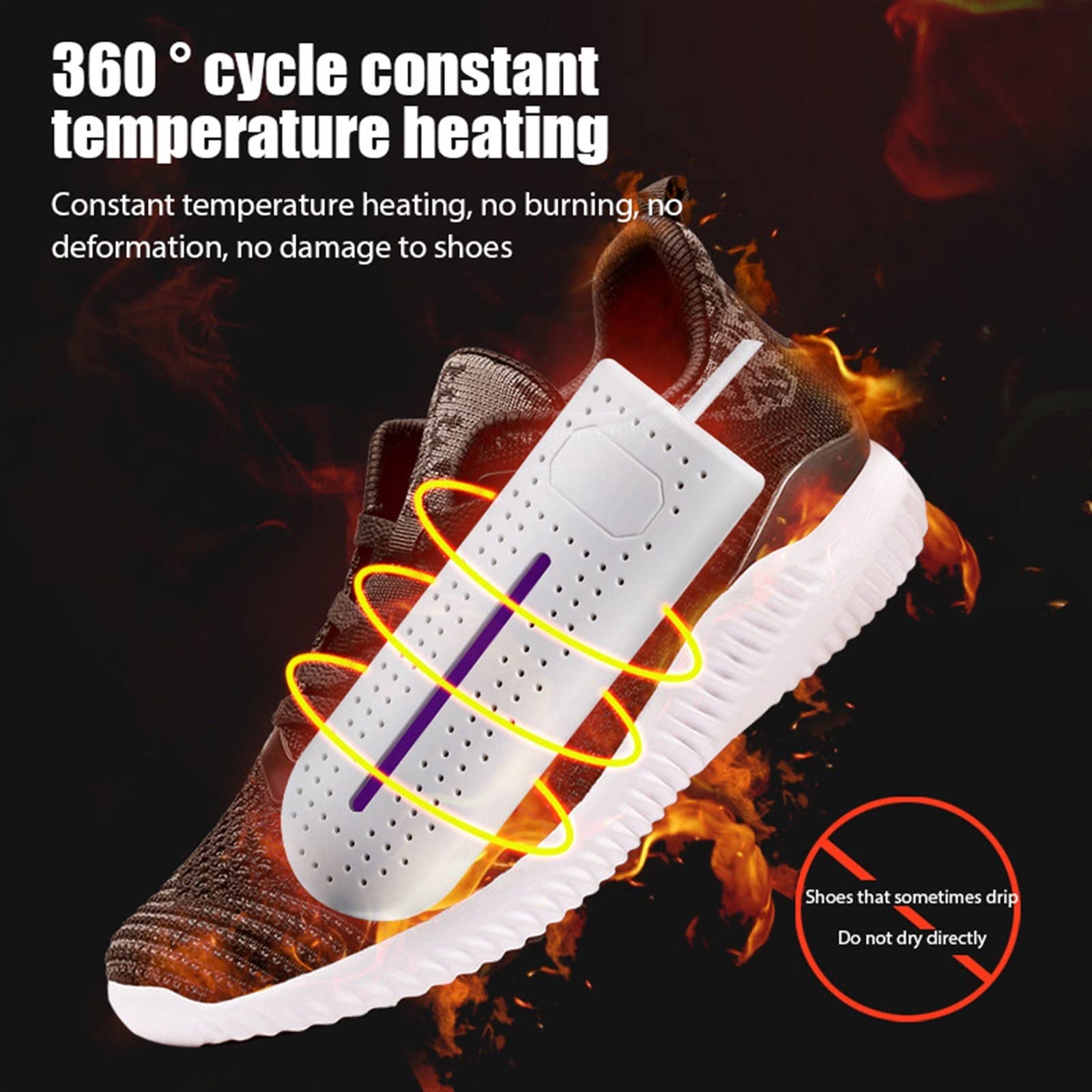 Smart Electric Boot Dryer with UV Deodorizer - Fast Shoe & Boot Warmer for Adults, Timer & Quiet Operation - Perfect for Hiking, Skiing & Outdoor Sports (Pink)