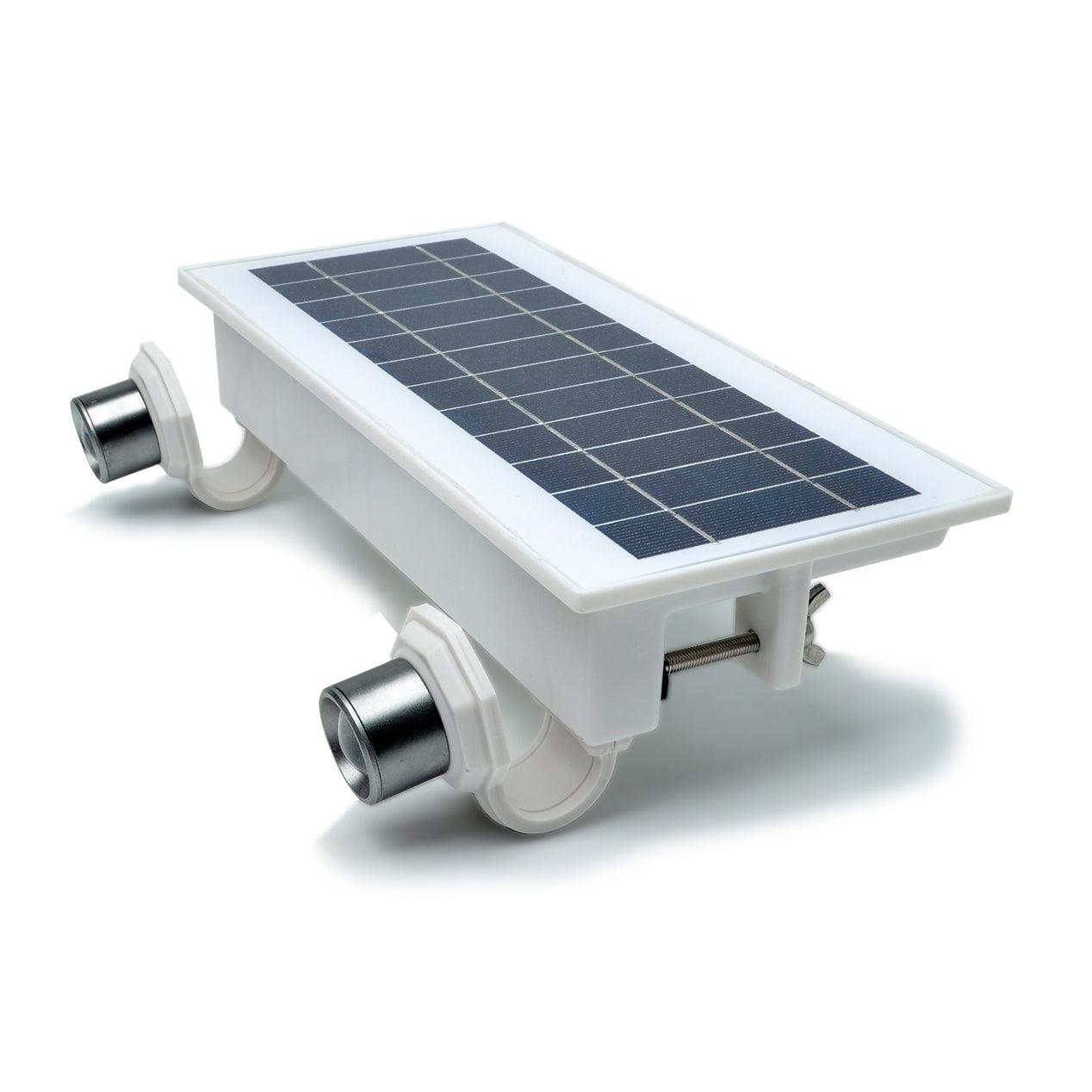 EZ Solar Home Security FLEXIT Spotlight - Gutter Mounted Outdoor Solar Light for Home & Garden Security - Perfect for Driveway, Pathway, and Backyard Lighting