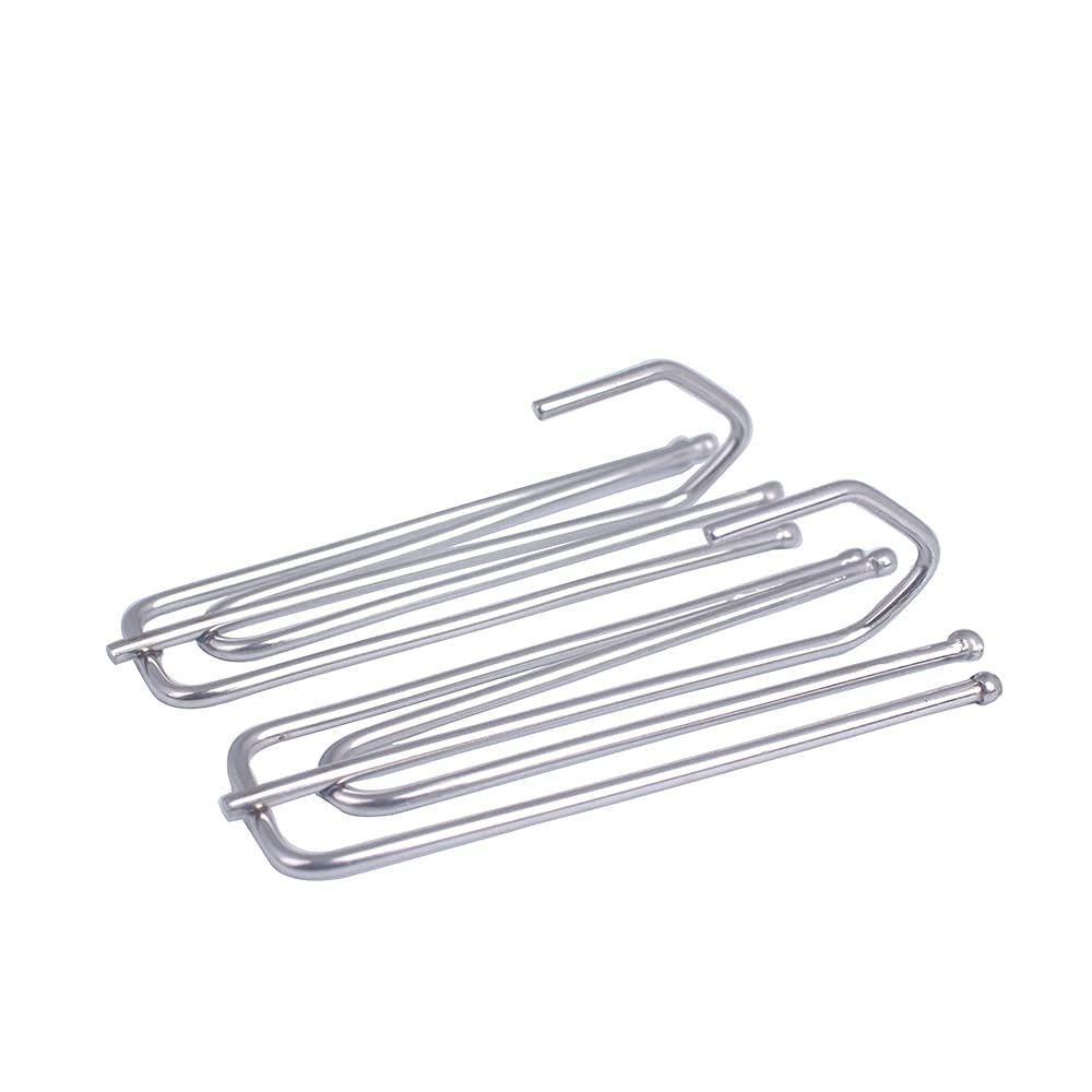 Stainless Steel Curtain Pleater Hooks 30pcs - 4 Prong Traverse Drapery Clips for Drapes & Curtains | Heavy Duty Curtain Hooks for Smooth Rod Slides | Perfect for Living Room, Bedroom & Window Treatments