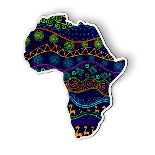 African Tribal Pattern Fridge Magnet - 6 Inch Car & Locker Decorative Magnet - Perfect for Home, Office, and Travel Accessories