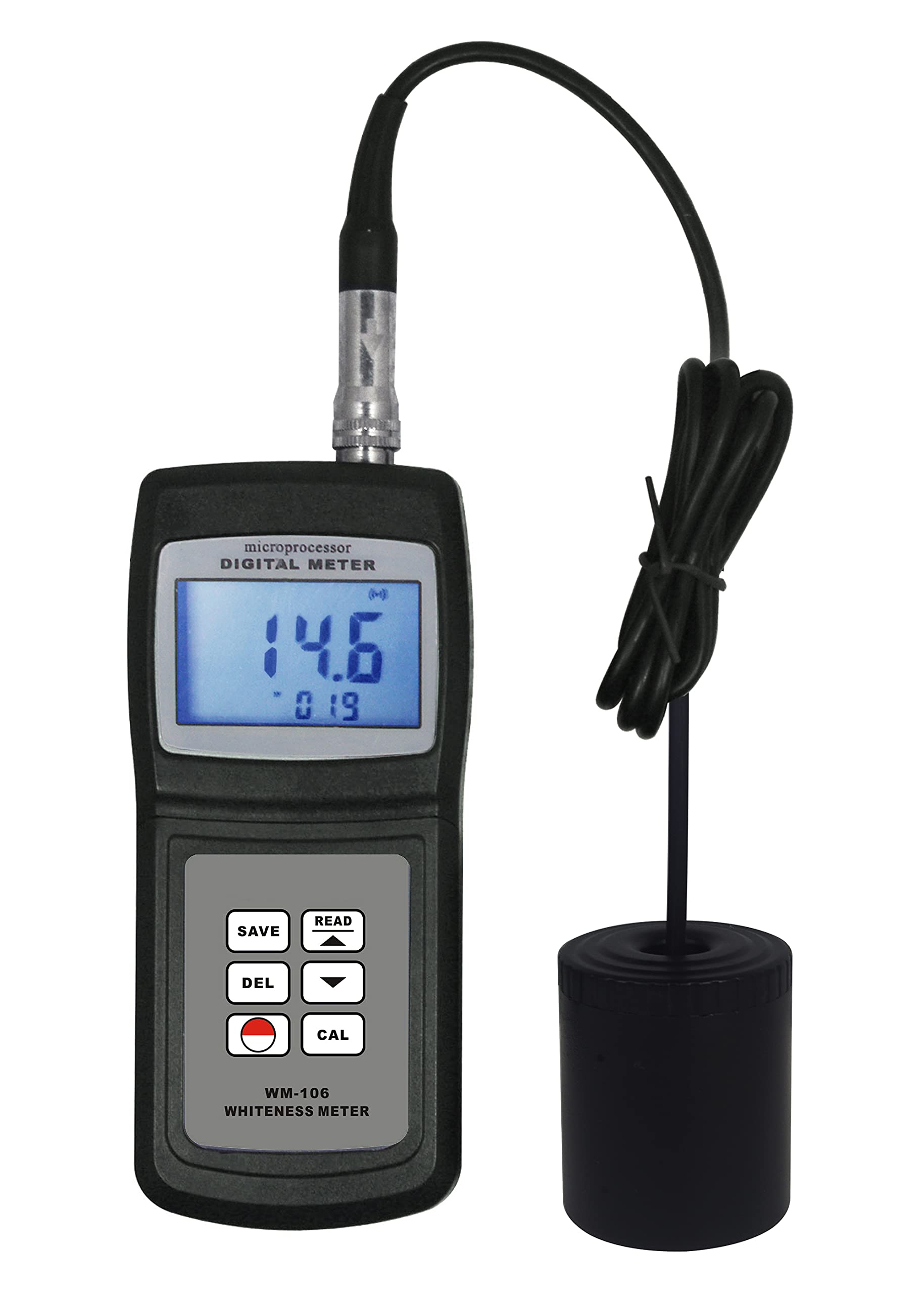 Digital Whiteness Meter Tester WM-106 - Accurate Whiteness Measurement (0-120 Range) | Perfect for Paper, Textile & Plastic Quality Control in Laboratories & Factories