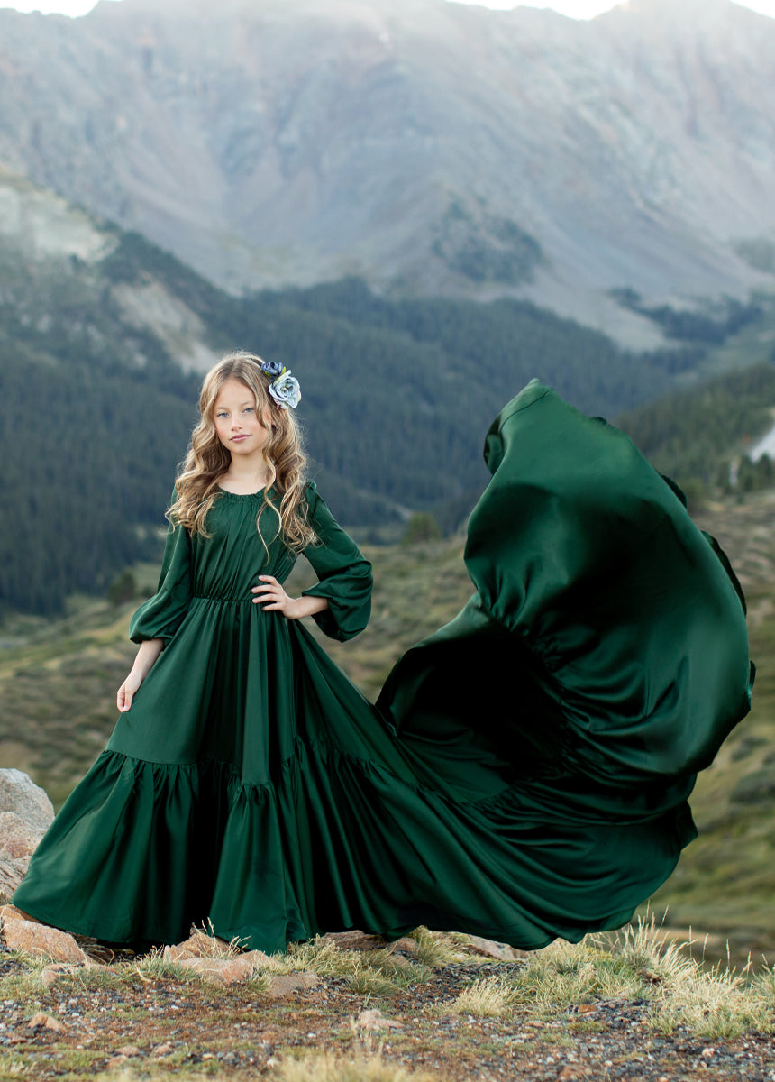 Leana Impact Dress in Evergreen - Flattering A-Line Midi Dress for Women | Perfect for Work, Date Night & Special Occasions